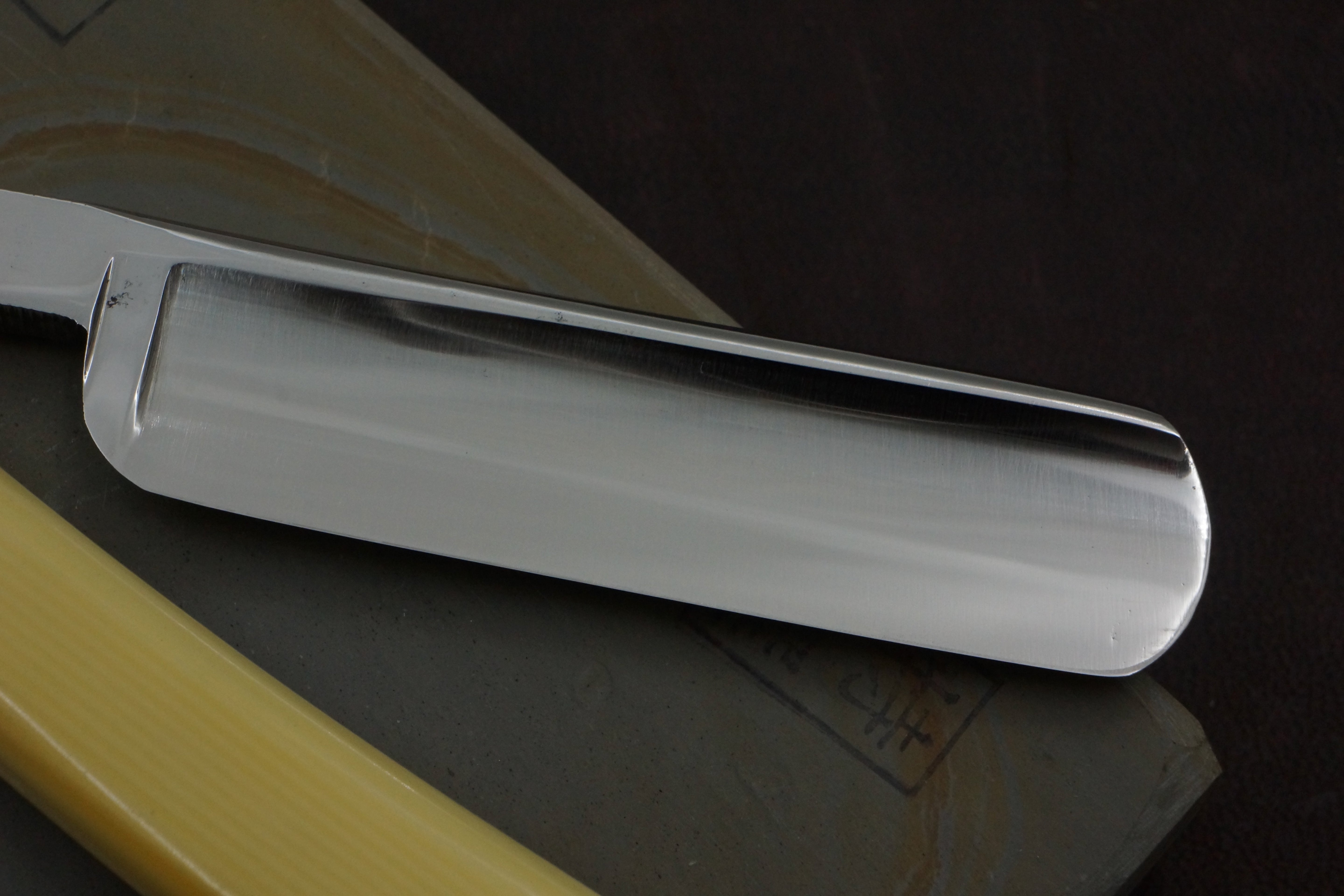 Paul Kohl "The Fisher" - Excellent + 13/16 Full Hollow Blade - Vintage Solingen Straight Razor - Shave Ready