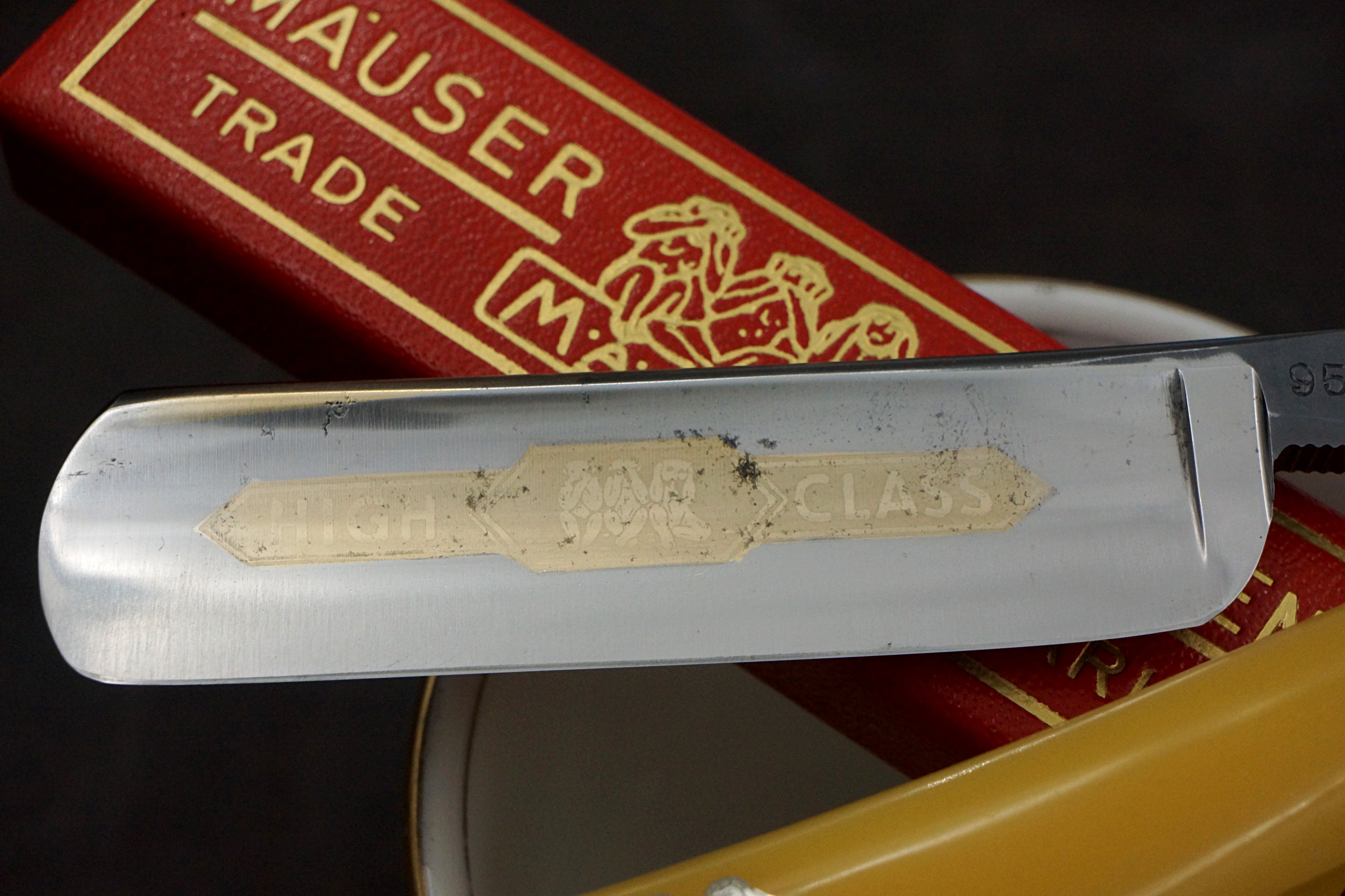 Henckels & Hammesfahr Mauser - Excellent 13/16 Blade - Vintage Solingen Straight Razor - Shave Ready