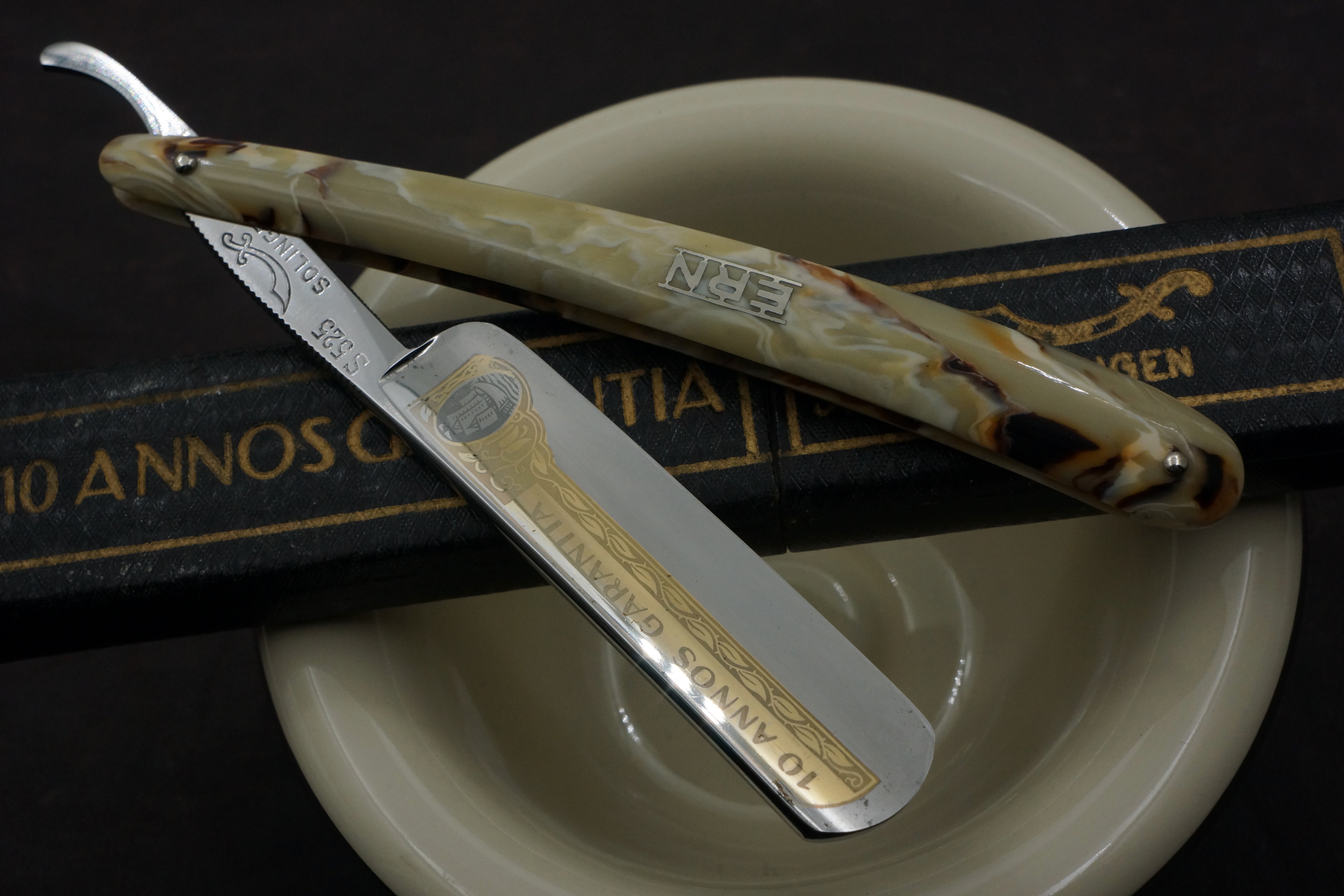 Carl Friederich Ern - NOS 11/16 Full Hollow Blade - Vintage Solingen Straight Razor - Shave Ready