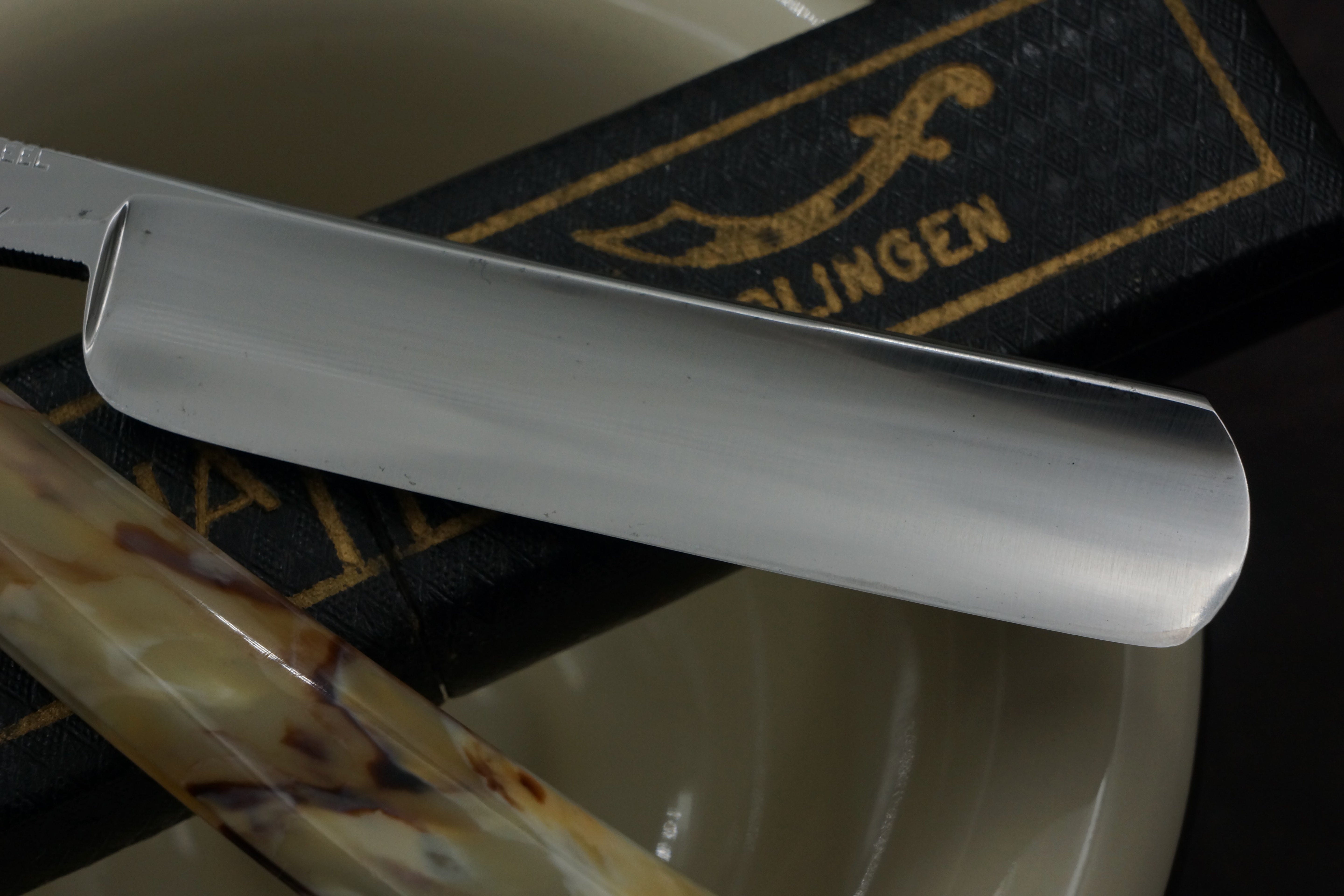 Carl Friederich Ern - NOS 11/16 Full Hollow Blade - Vintage Solingen Straight Razor - Shave Ready