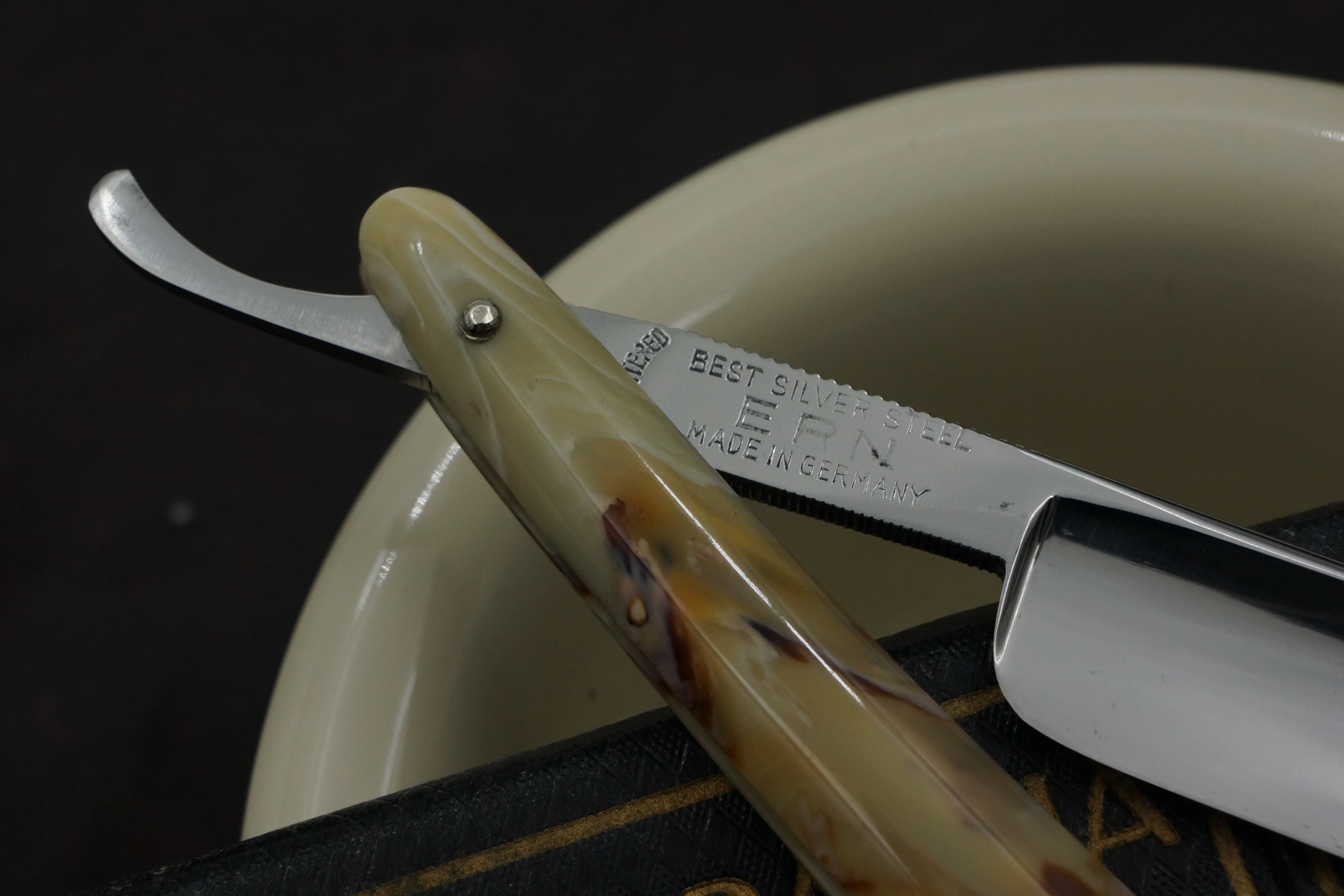 Carl Friederich Ern - NOS 11/16 Full Hollow Blade - Vintage Solingen Straight Razor - Shave Ready