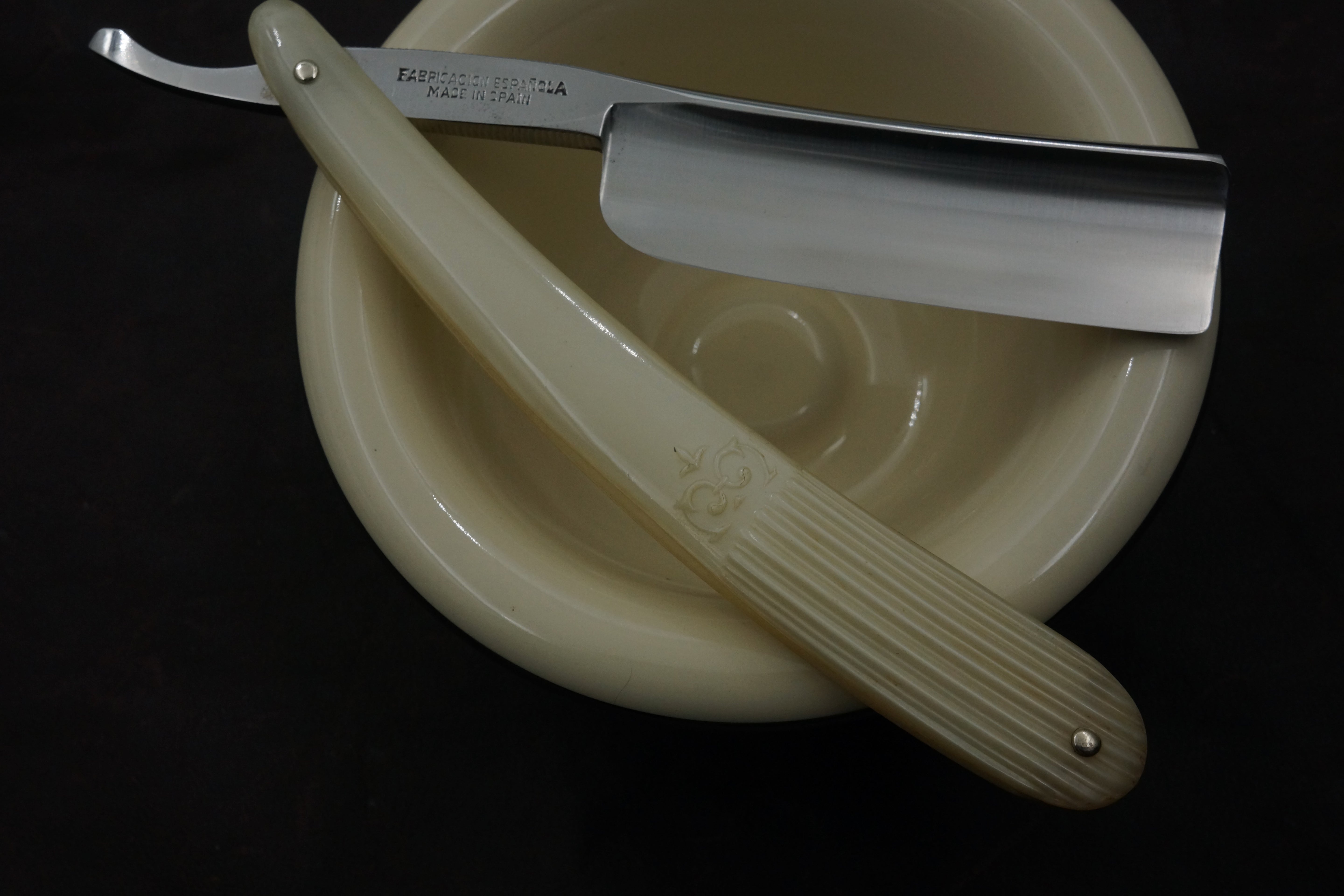 Filarmonica Novodur JMP No. 14 15/16+ Singing Full Hollow Blade - Near Pristine Vintage Spanish Straight Razor - Shave Ready