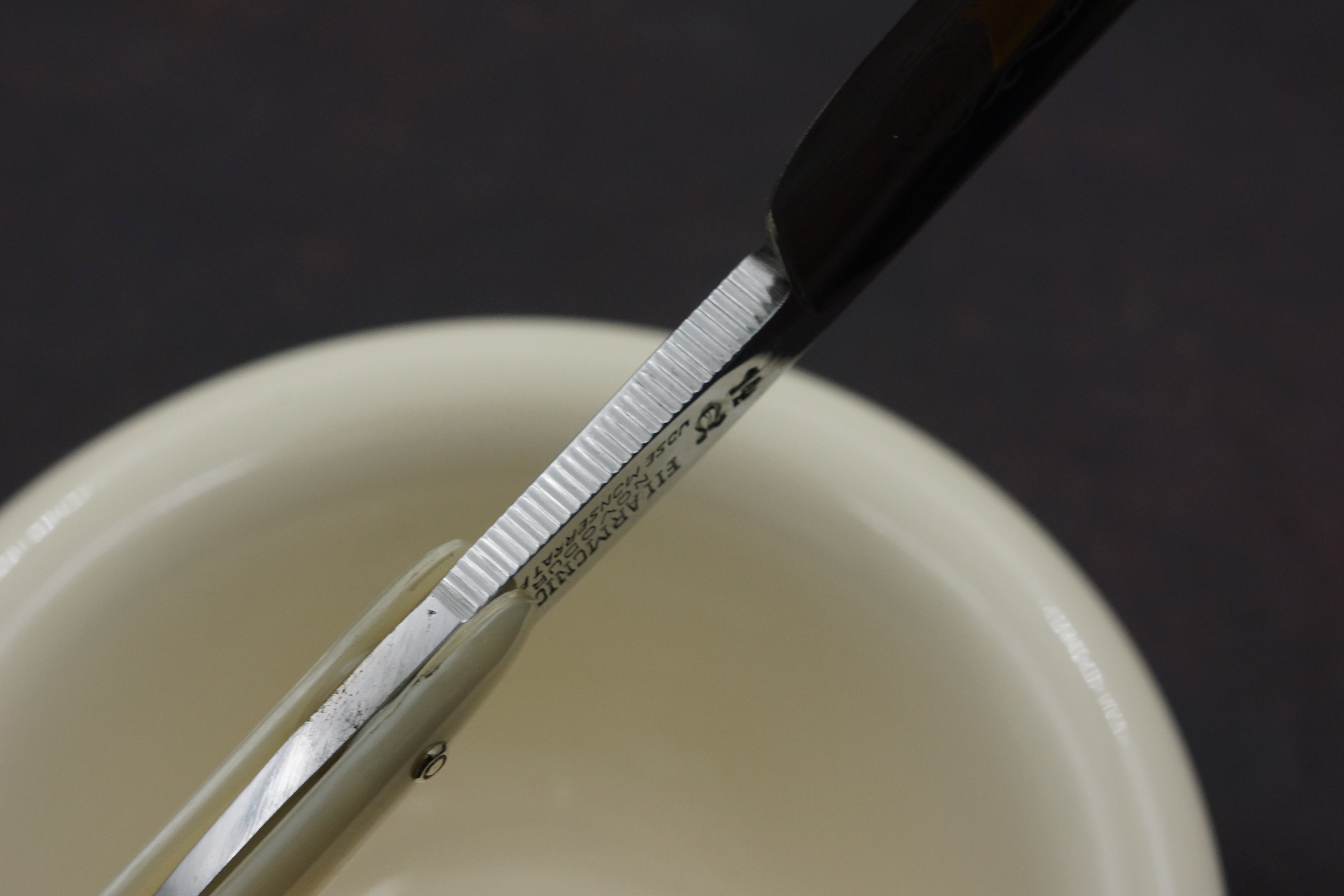Filarmonica Novodur JMP No. 14 15/16+ Singing Full Hollow Blade - Near Pristine Vintage Spanish Straight Razor - Shave Ready