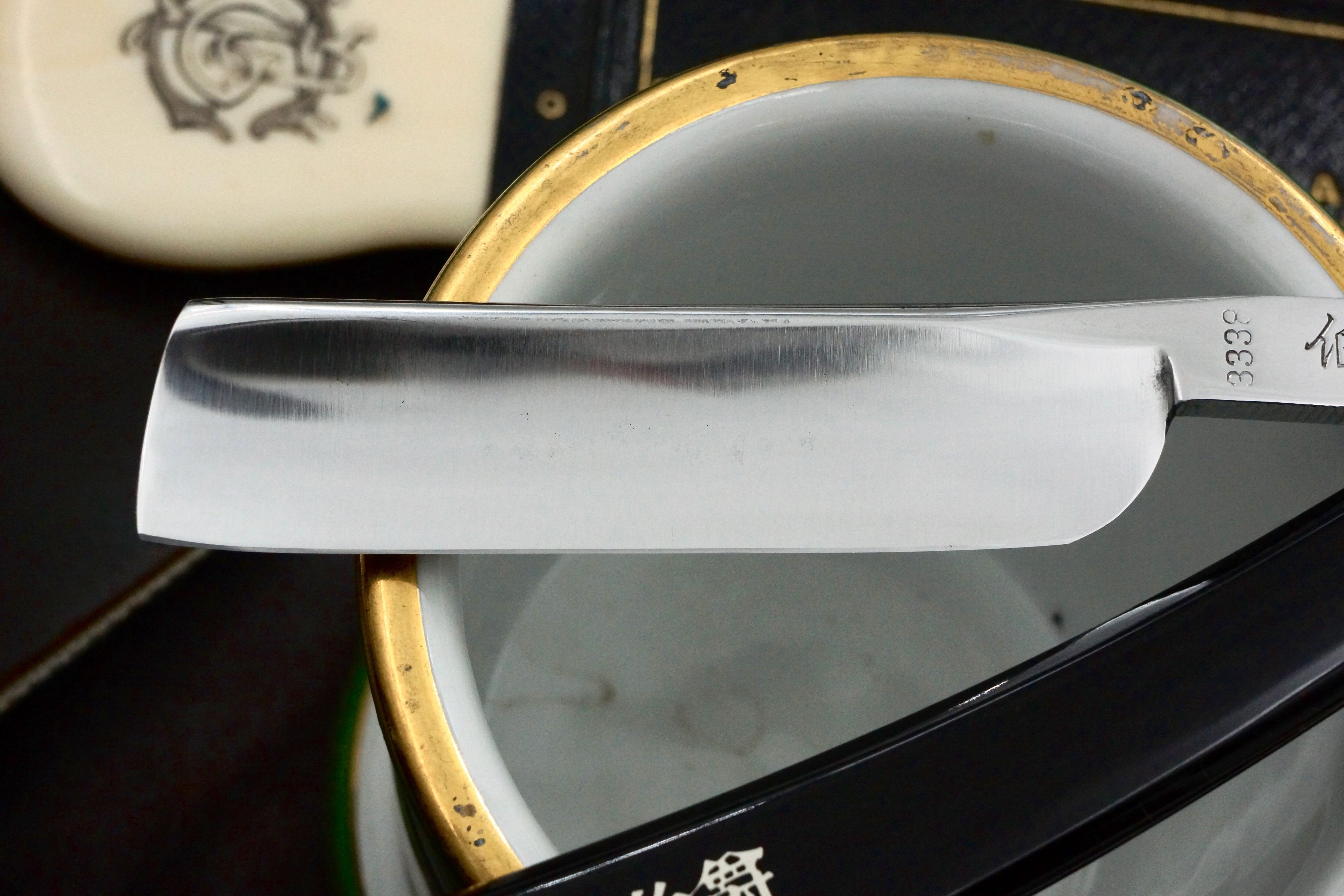 Takigawa Co. - Excellent Restored 13/16 Quarter Hollow Vintage Japanese Straight Razor - Shave Ready
