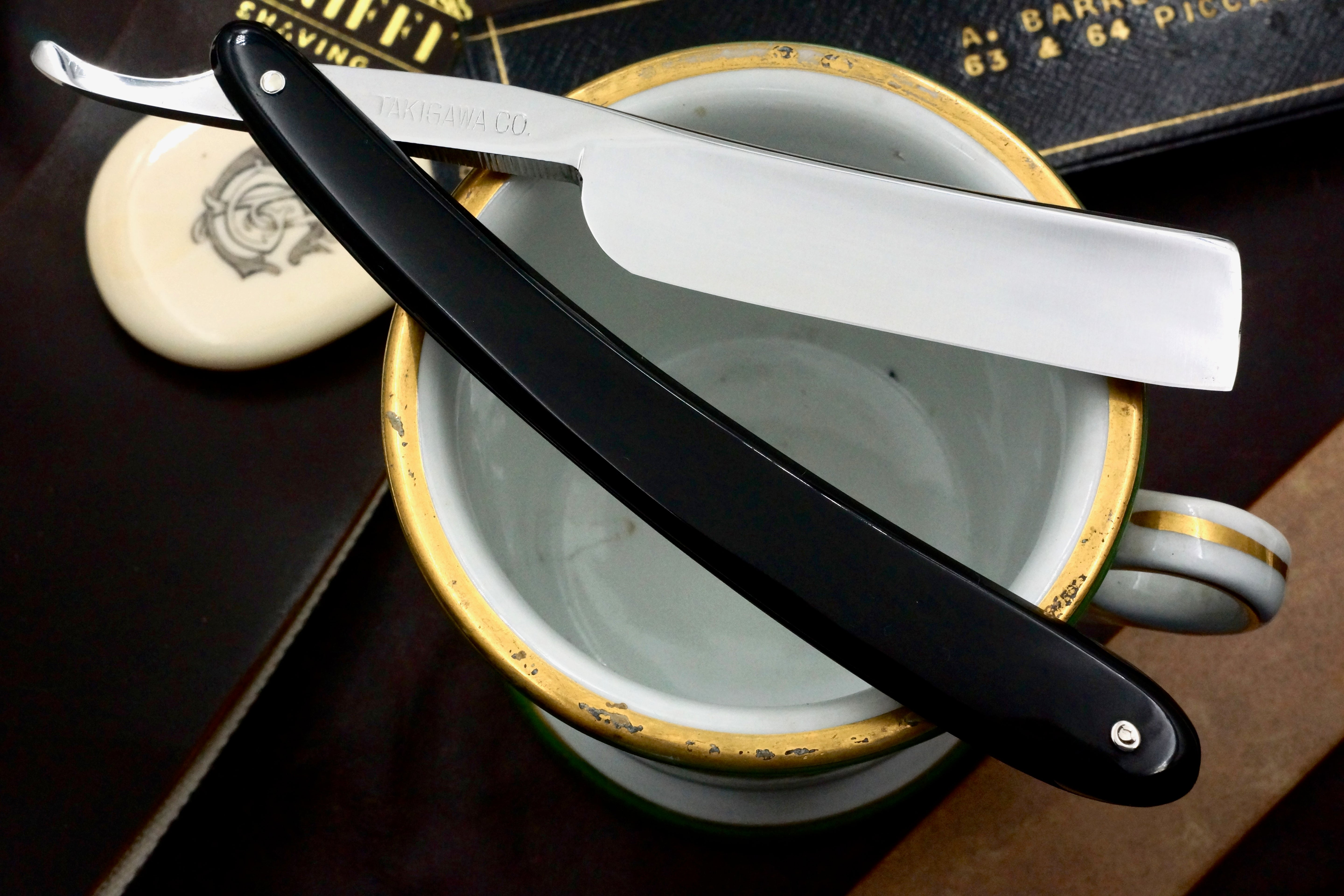 Takigawa Co. - Excellent Restored 13/16 Quarter Hollow Vintage Japanese Straight Razor - Shave Ready