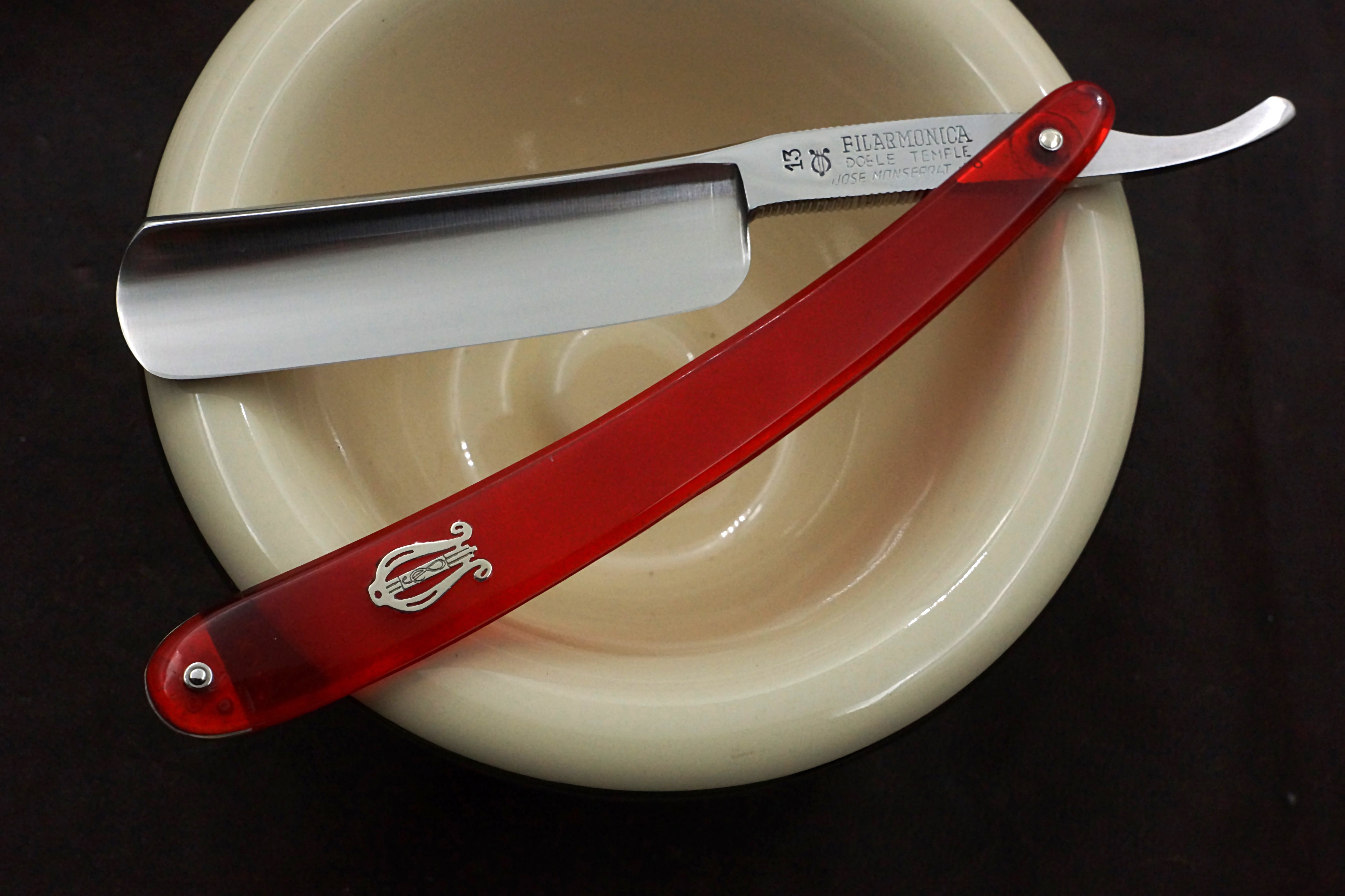 Filarmonica No. 13 13/16 Full Hollow Blade - Near Pristine Vintage Spanish Straight Razor - Shave Ready