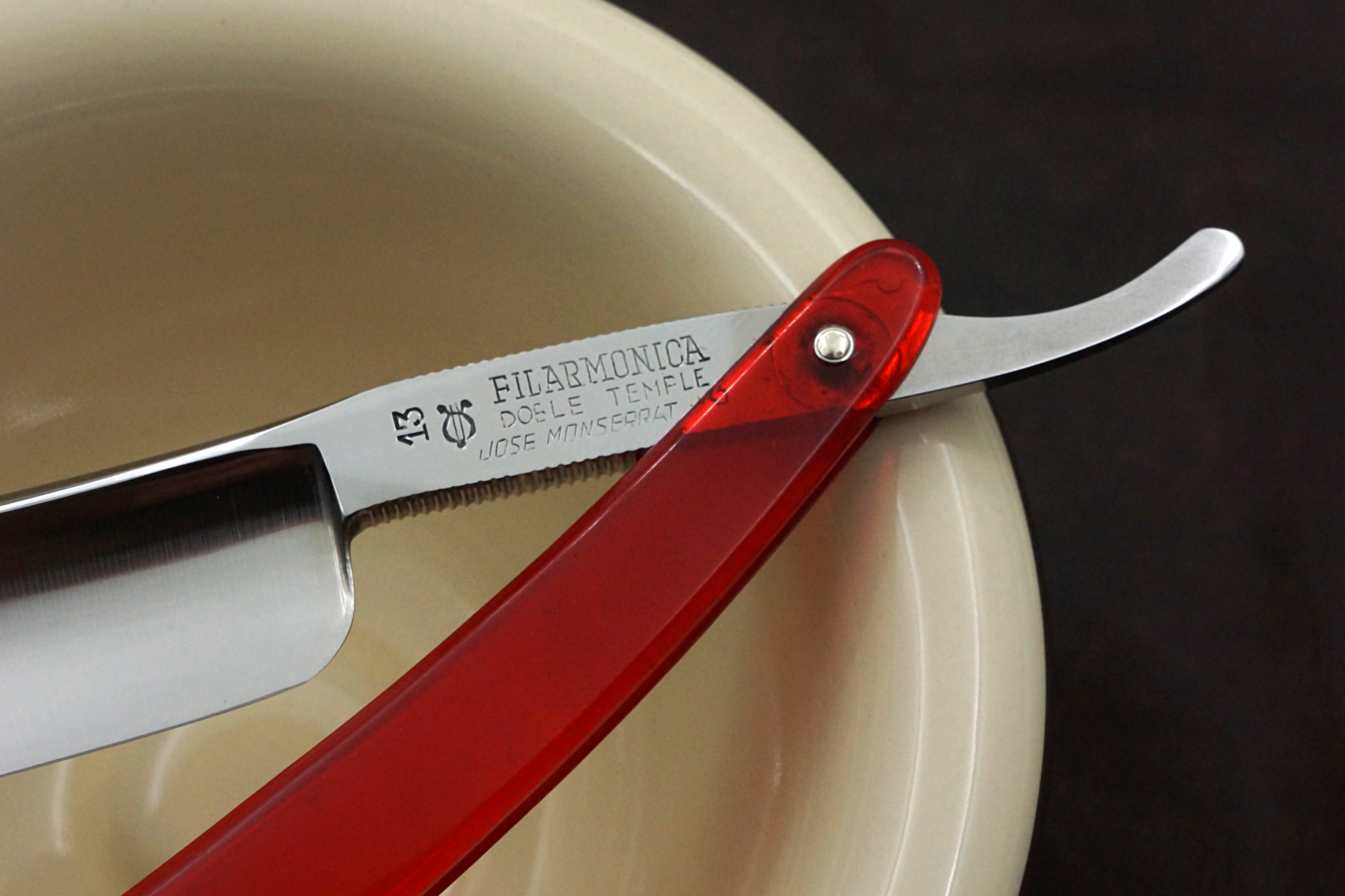 Filarmonica No. 13 13/16 Full Hollow Blade - Near Pristine Vintage Spanish Straight Razor - Shave Ready