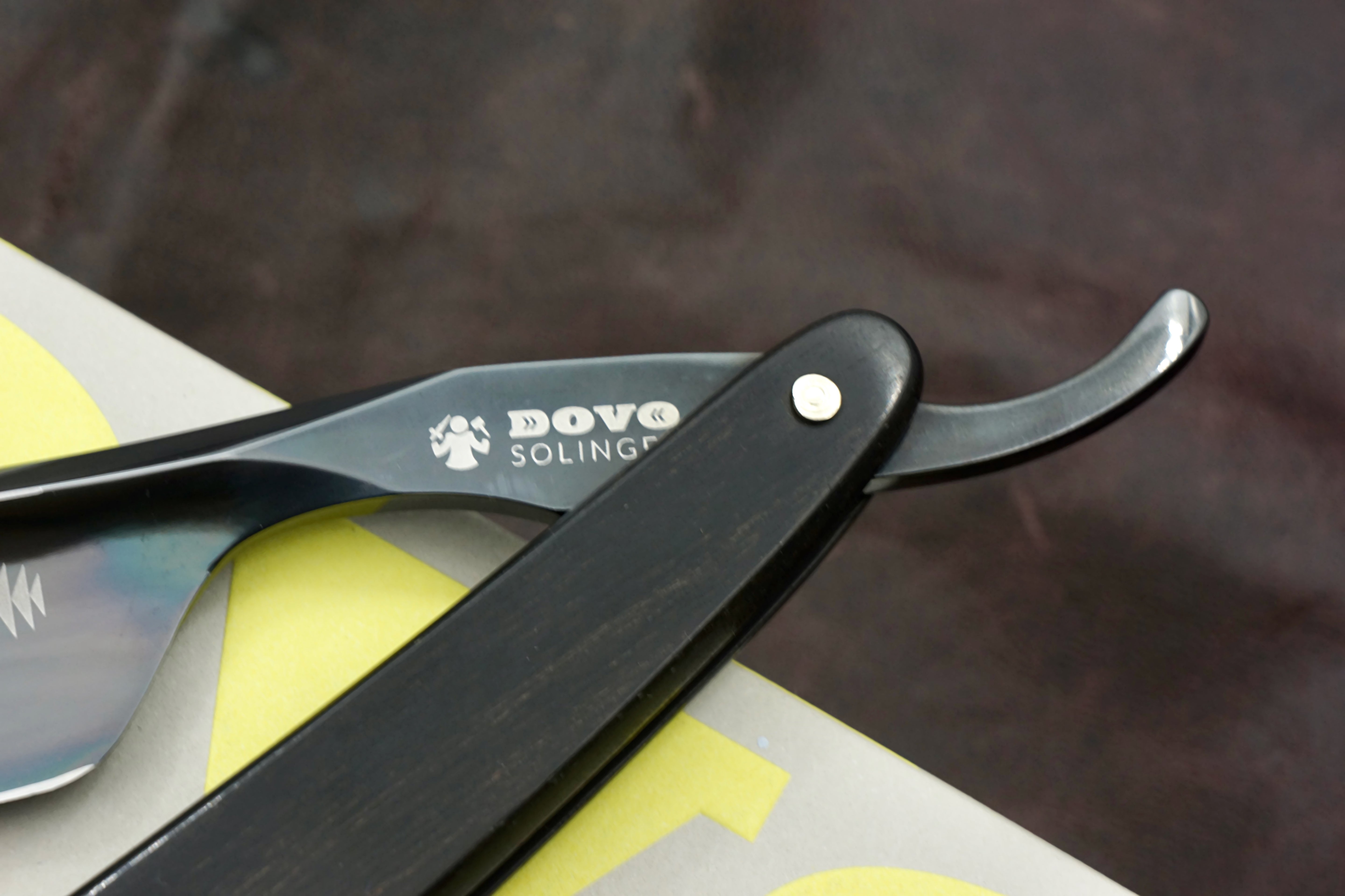 Dovo "Bismarck Ebony" -  Preowned 6/8 Full Hollow Blade - Solingen Straight Razor - Shave Ready