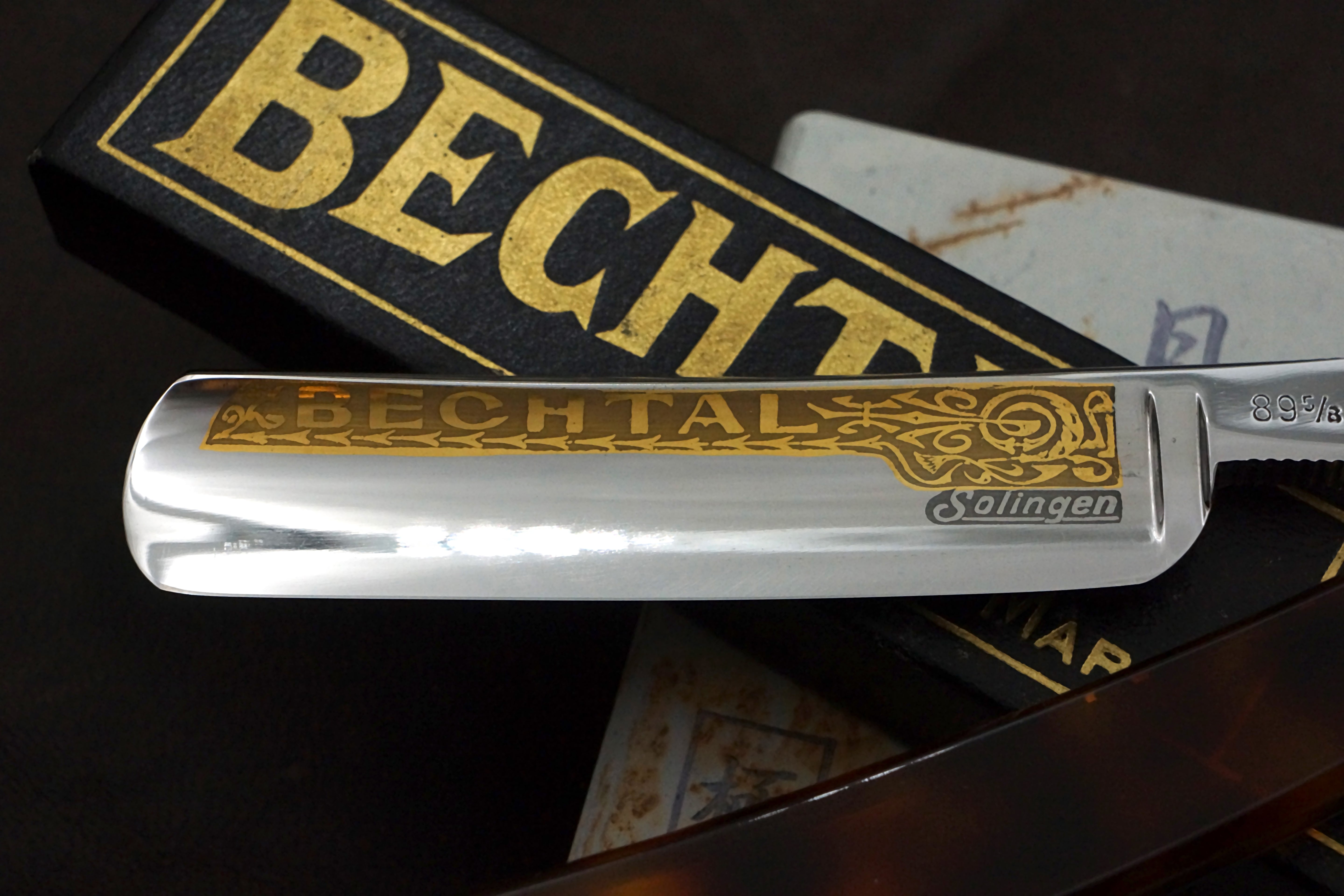 Bechtal No. 89 Near Pristine 11/16 Full Hollow Blade - Solingen Vintage Straight Razor - Shave Ready