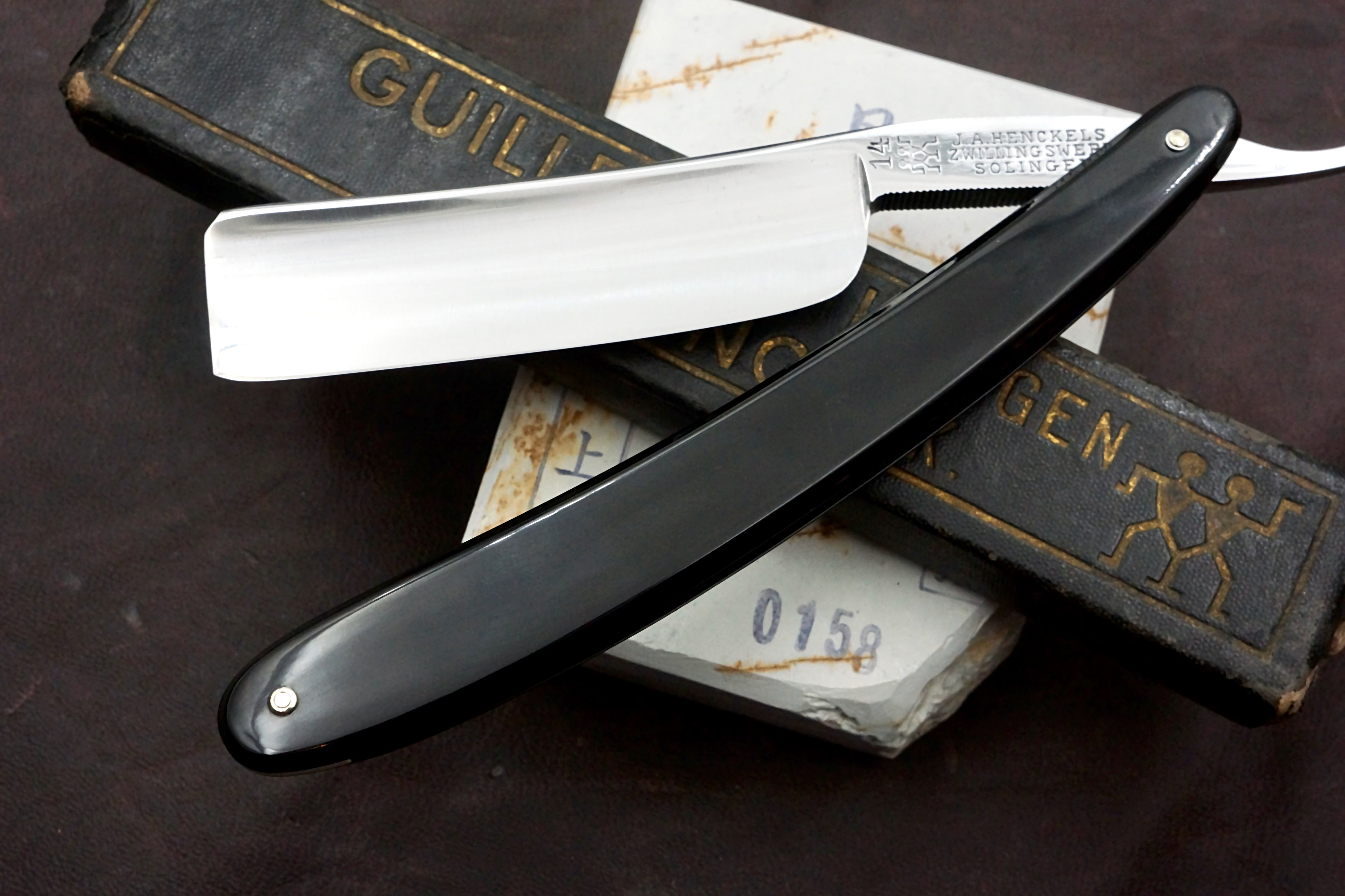 Henckels / Guillermo Hoppe No. 14 - RARE 15/16 Full Hollow Blade - Excellent++ Vintage Solingen Straight Razor - Shave Ready