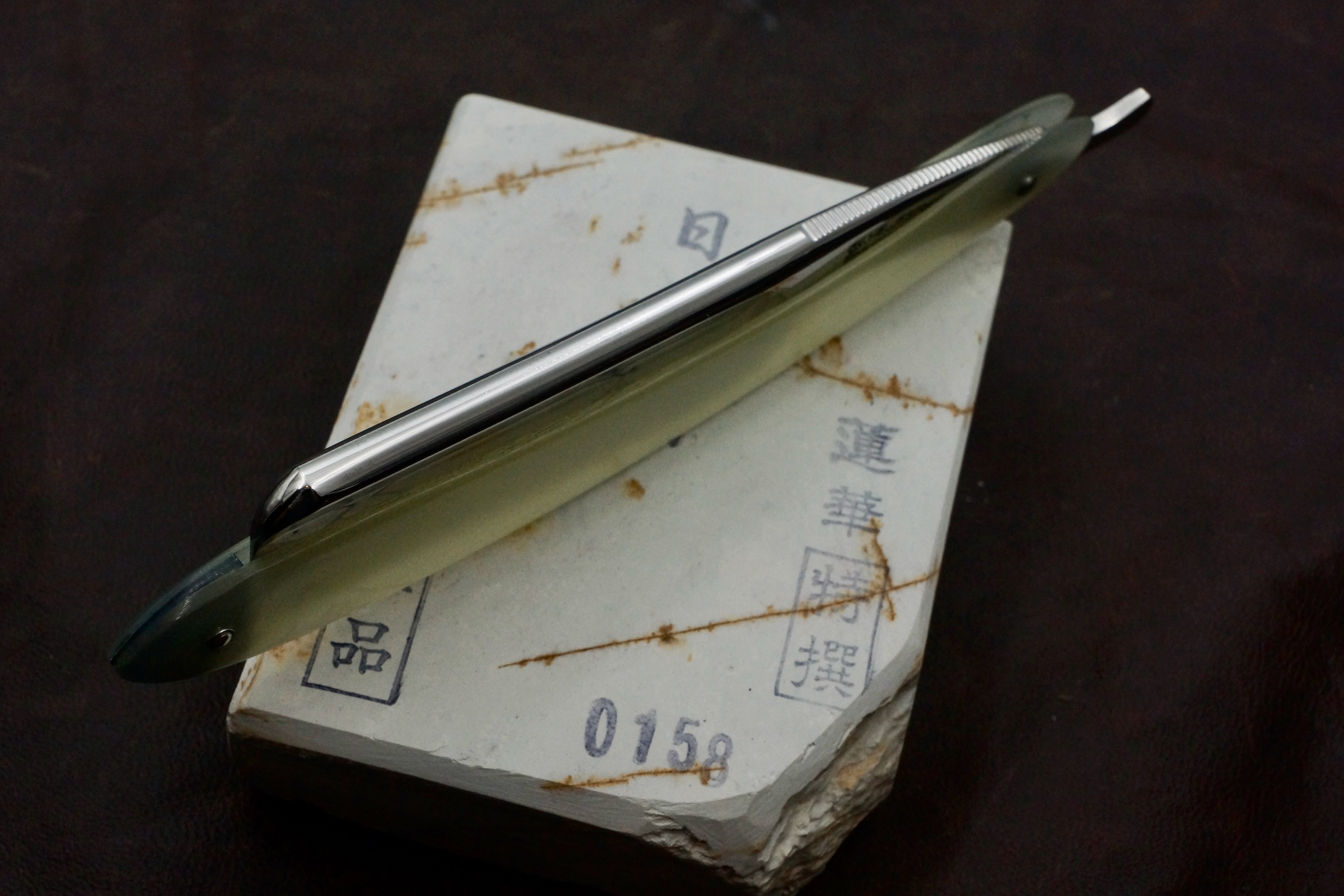 C.V. Heljestrand MK No.32 13/16 with Custom Scales - Near Pristine Vintage Eskilstuna Sweden Straight Razor - Shave Ready (Copy)