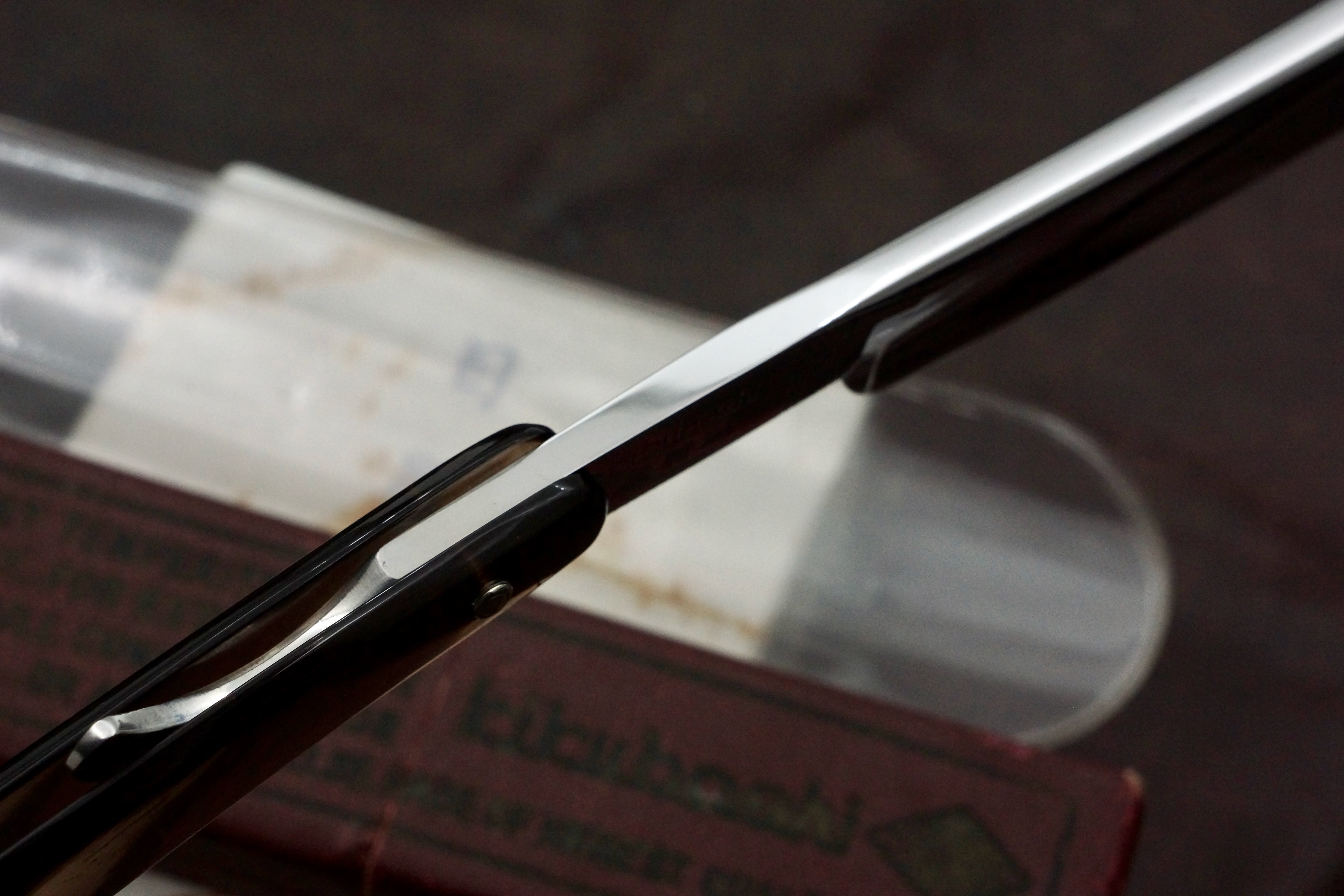 Kikuboshi No. 45 6/8 Full Hollow Blade - Gorgeous Near Mint Vintage Japanese Straight Razor - Shave Ready