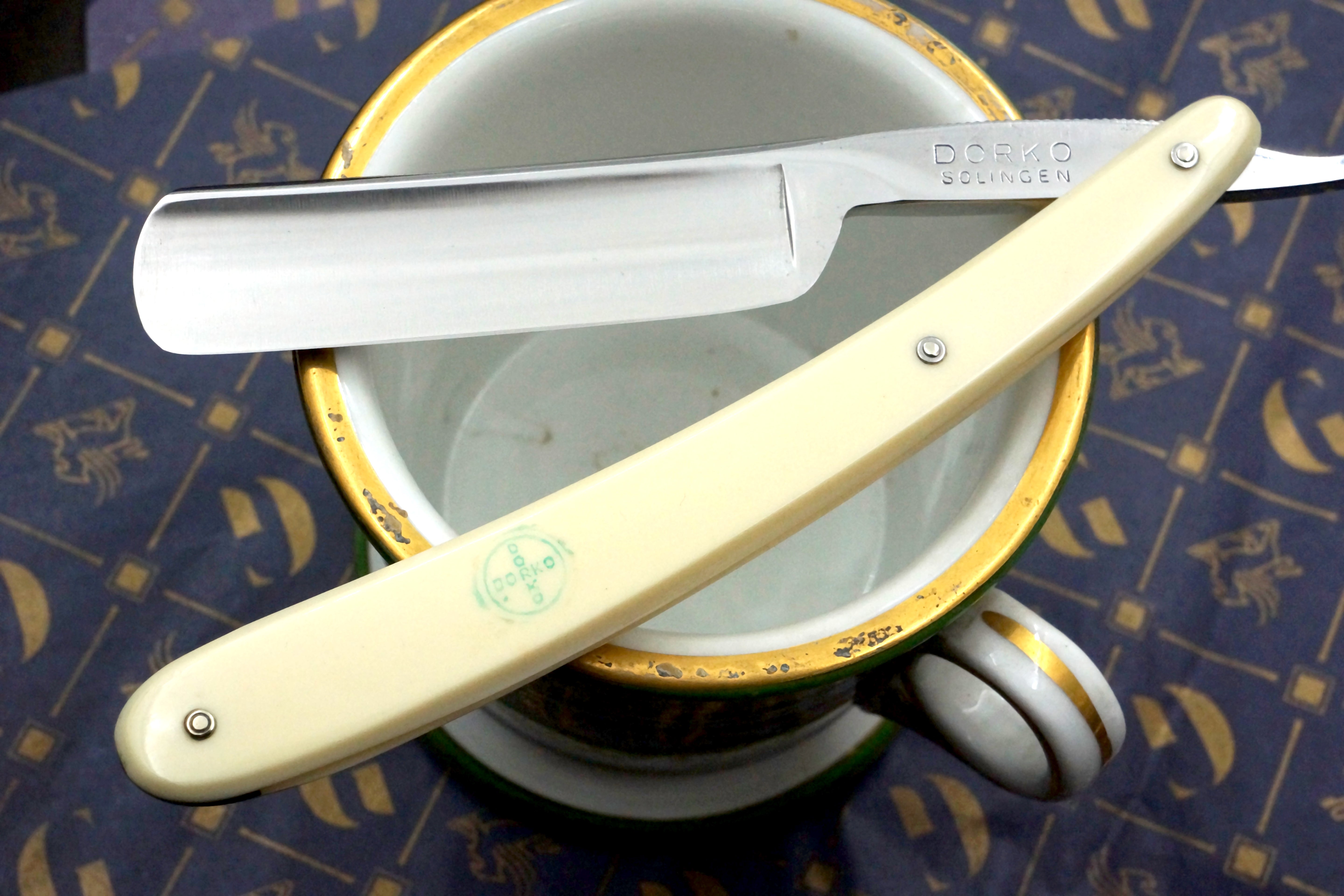 Dorko - Near Pristine 13/16 Full Hollow Shoulderless Blade - Vintage Solingen Straight Razor - Shave Ready