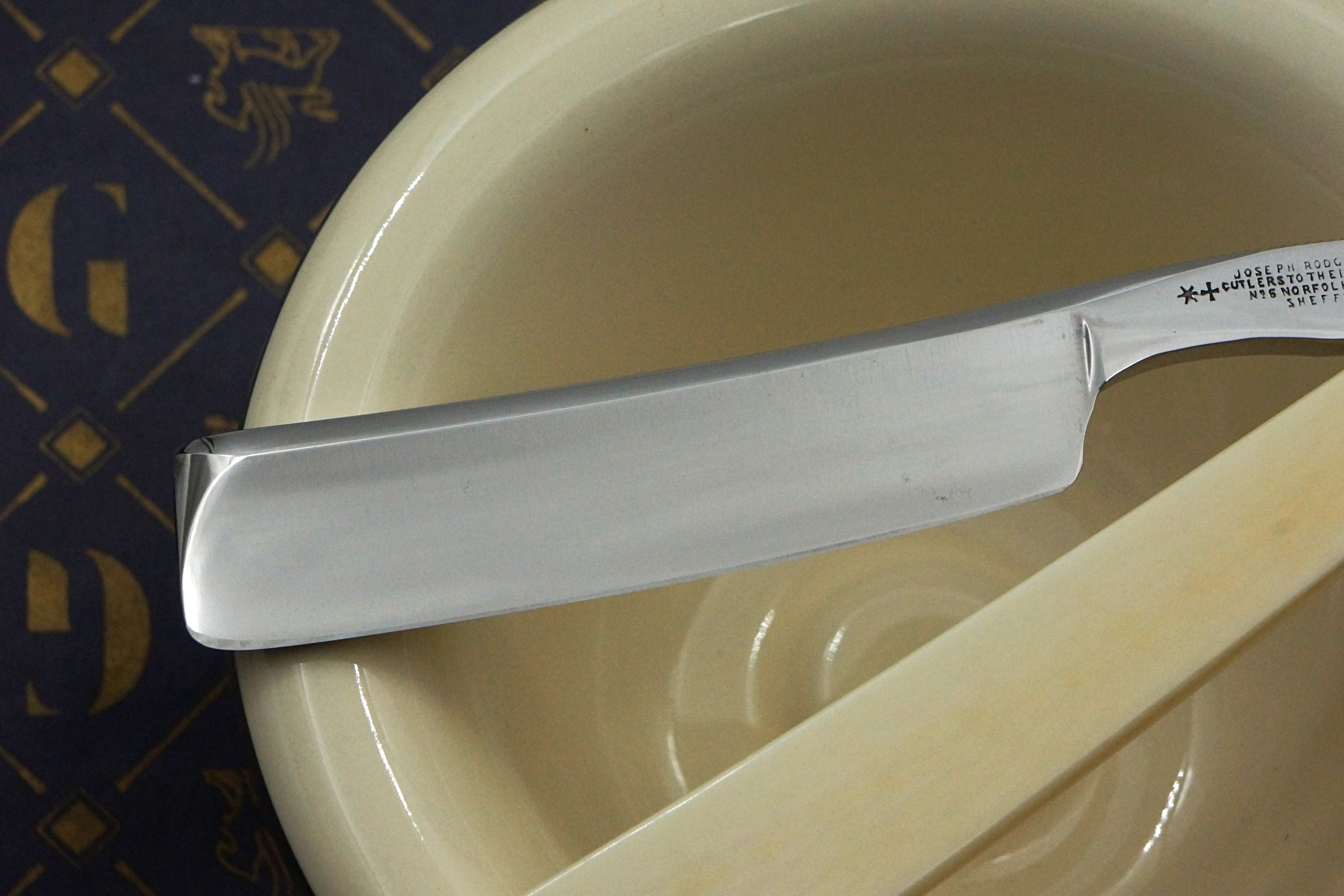 Joseph Rodgers & Sons - Stunning 6/8 Ivory Scaled Fancy Grind - Vintage Sheffield Straight Razor - Shave Ready