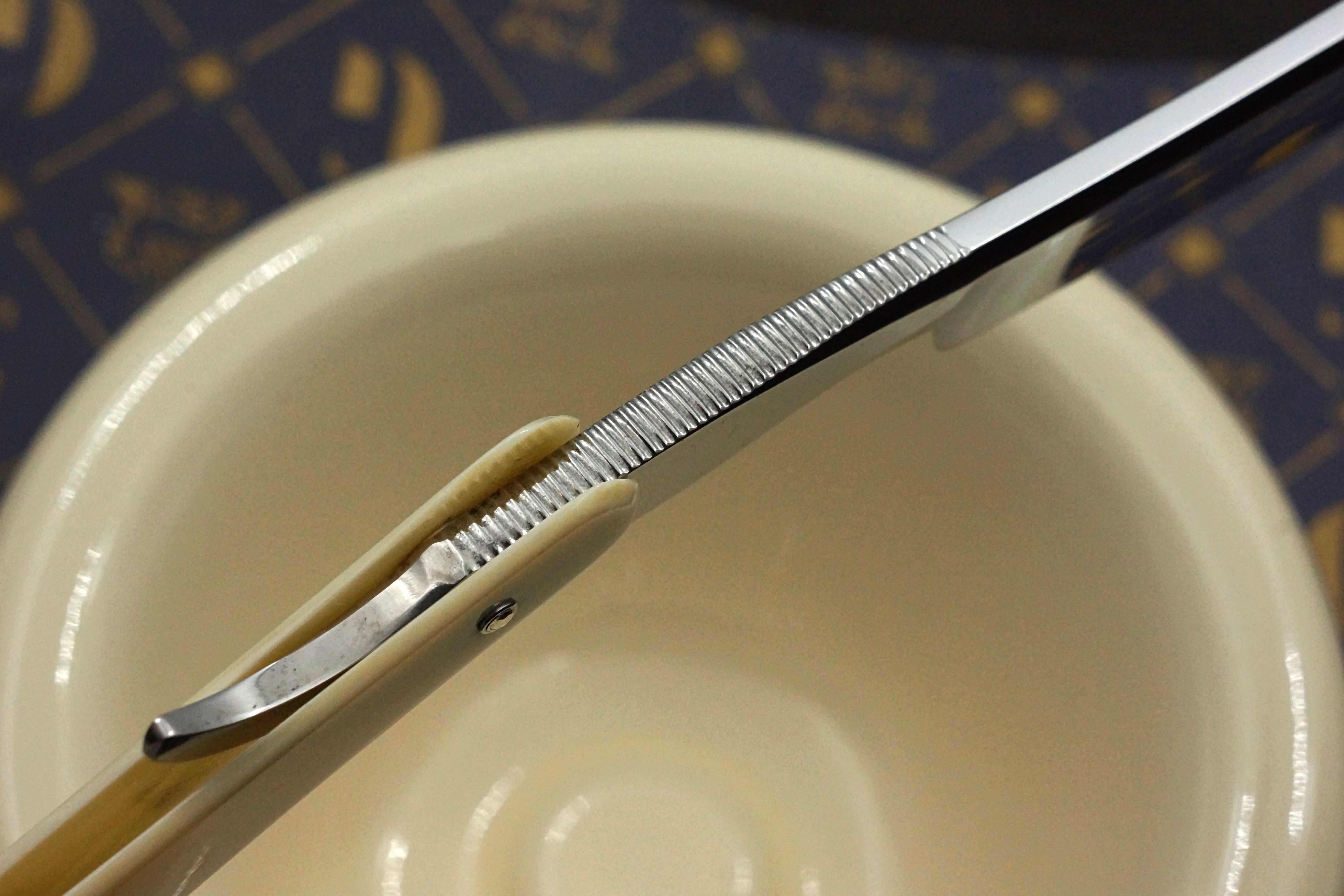 Joseph Rodgers & Sons - Stunning 6/8 Ivory Scaled Fancy Grind - Vintage Sheffield Straight Razor - Shave Ready