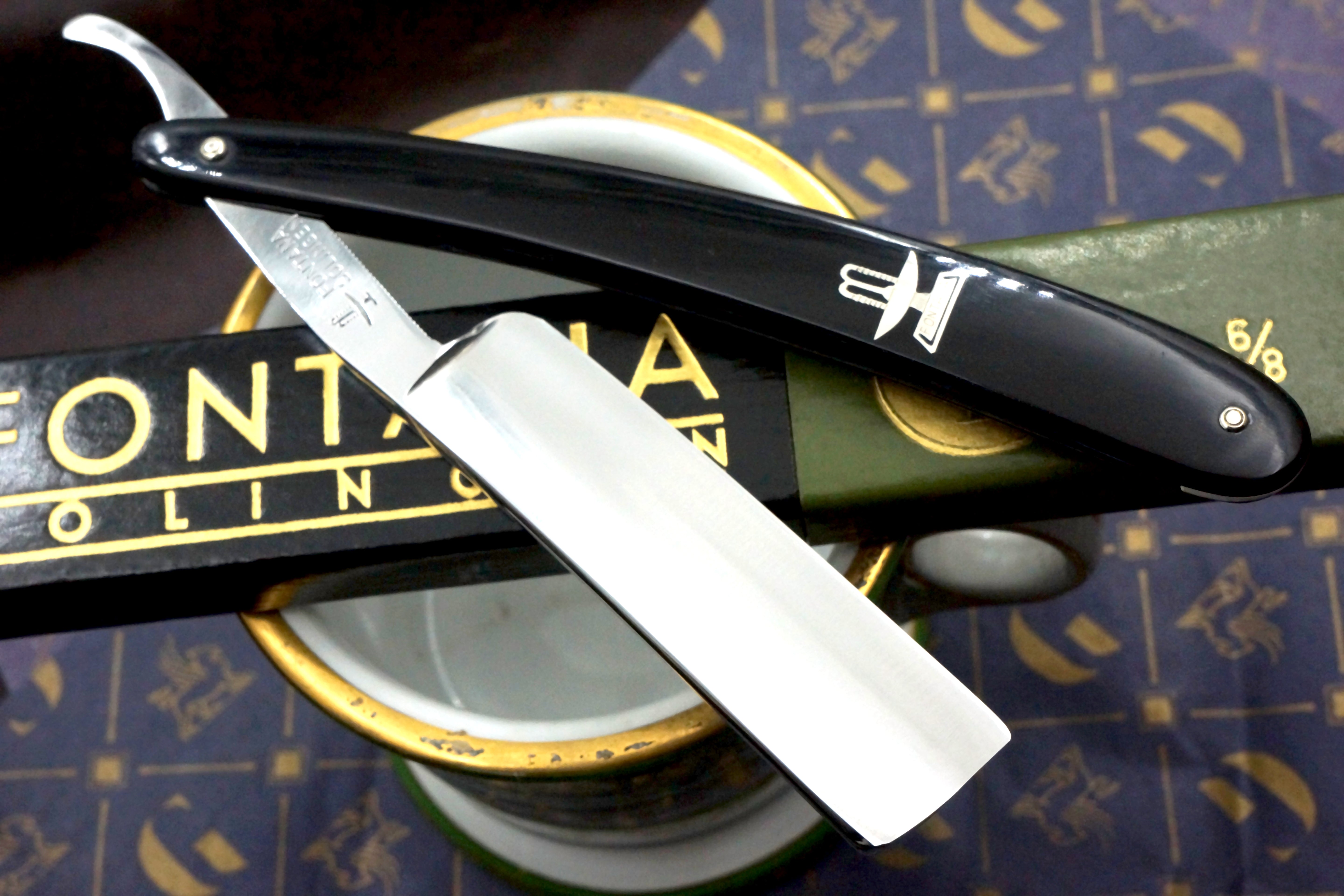 Fontana No. 10 Near Pristine 6/8 Full Hollow Blade - Solingen Vintage Straight Razor - Shave Ready