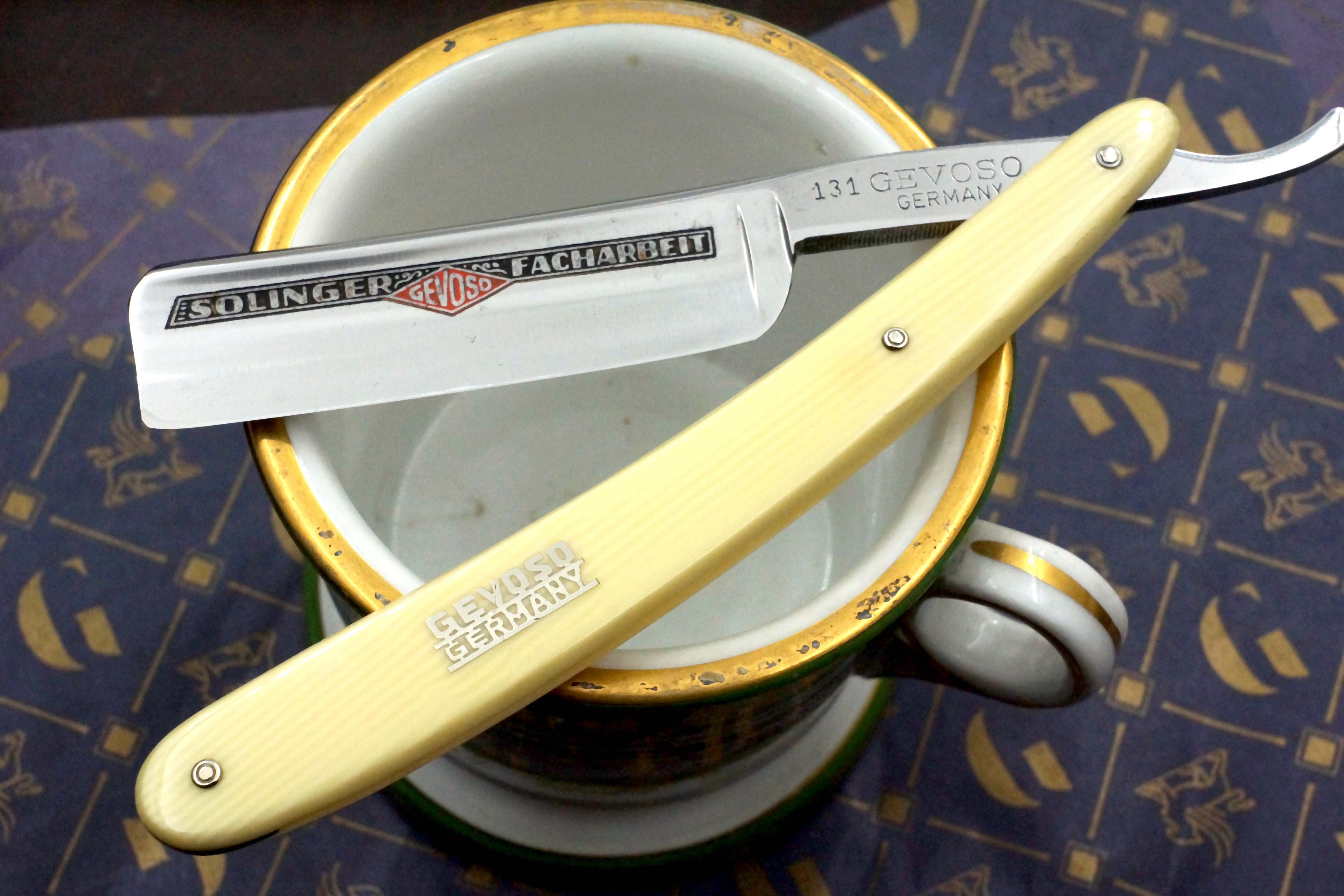 Gevoso No. 131 13/16 Full Hollow Blade - Excellent Restored Vintage Solingen Straight Razor - Shave Ready