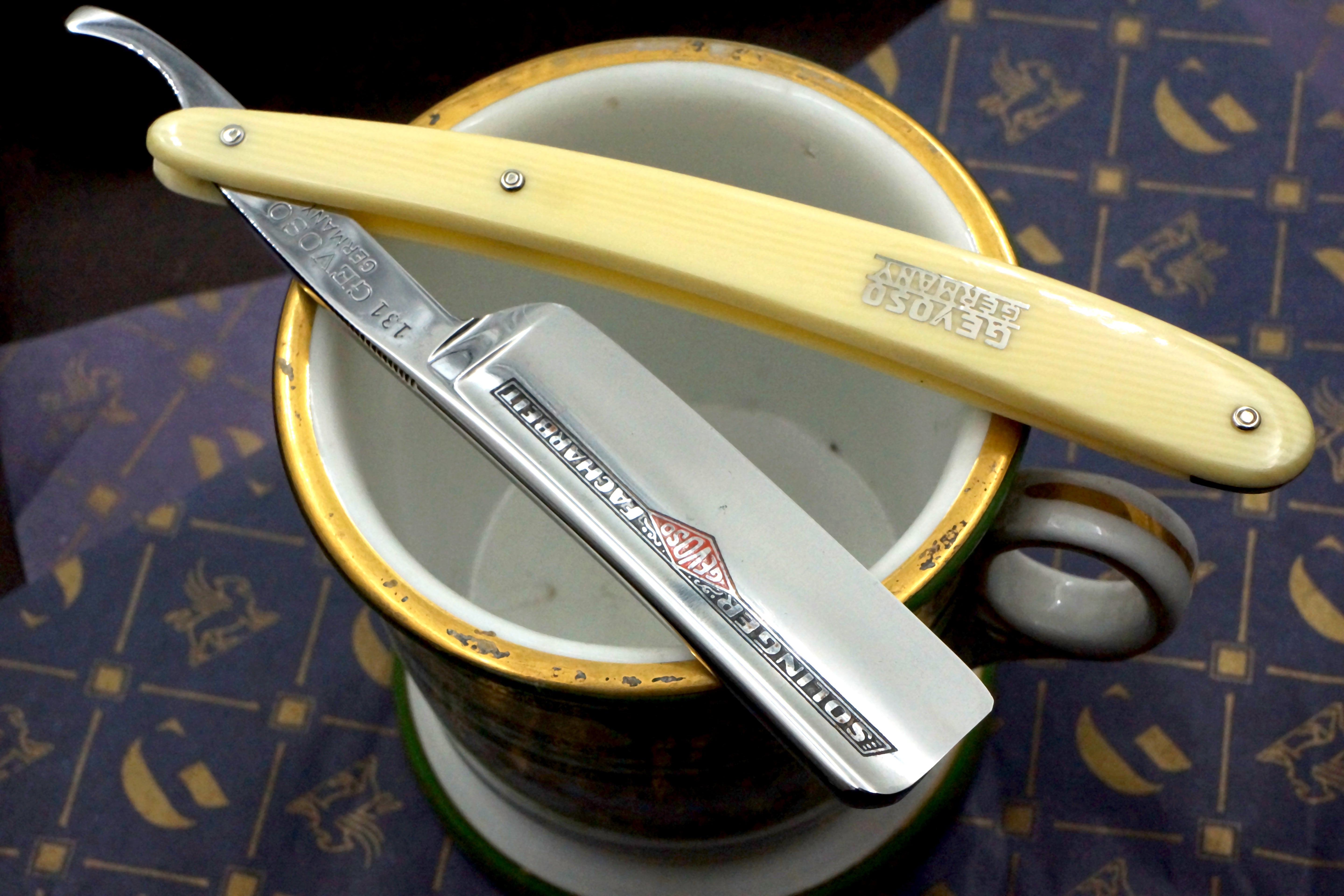 Gevoso No. 131 13/16 Full Hollow Blade - Excellent Restored Vintage Solingen Straight Razor - Shave Ready