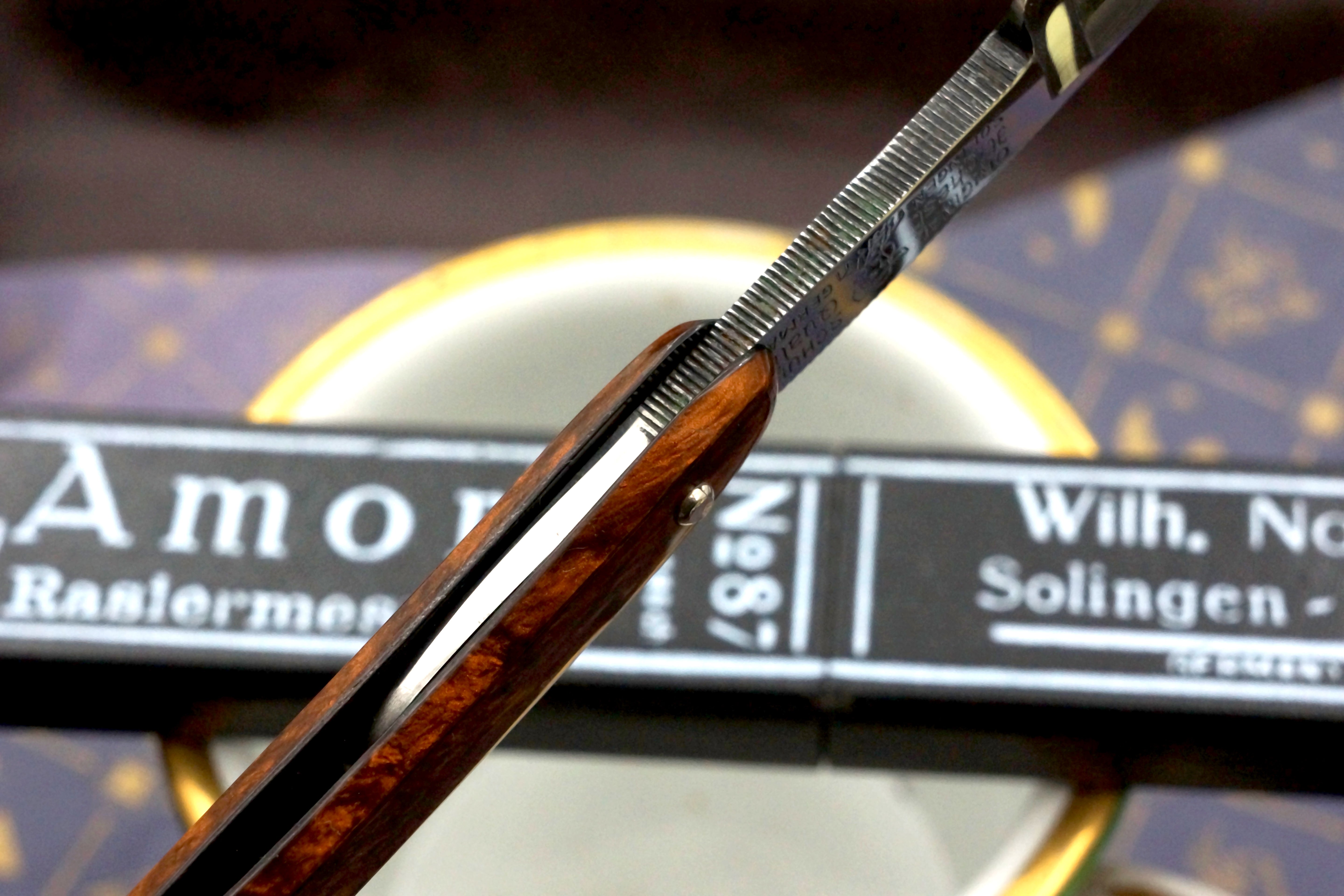 Schulze No.3000 - 11/16 Full Hollow Blade - Mint Fancy Vintage Solingen Straight Razor - Shave Ready