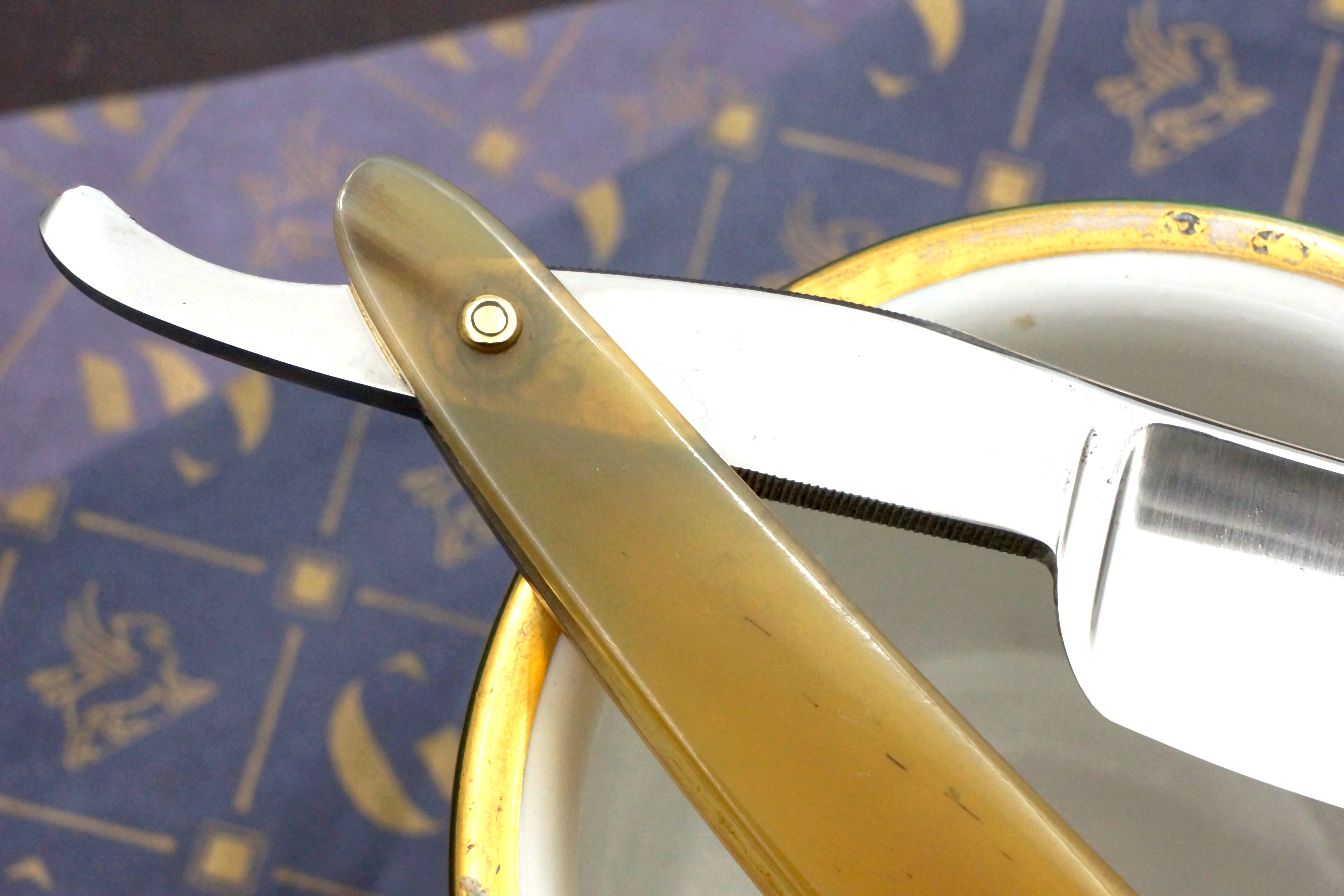 George Wostenholm & Son For Barbers Use 15/16 Blade with New Horn Scales - Fully Restored Sheffield Straight Razor - Shave Ready