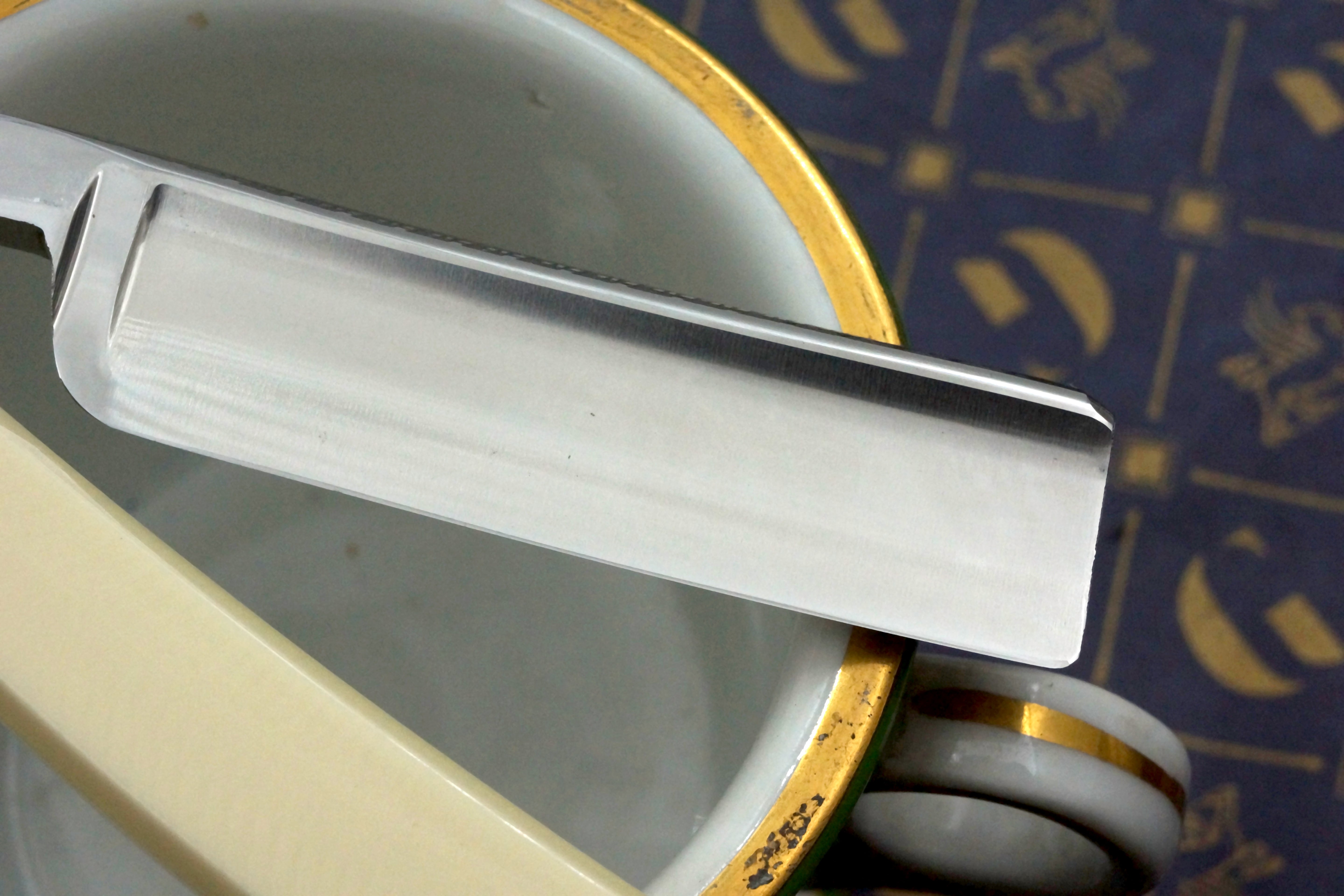 Henckels Friodur Anniversary No. 250 - 13/16 Near Mint Stainless Steel Full Hollow - Solingen Straight Razor - Shave Ready