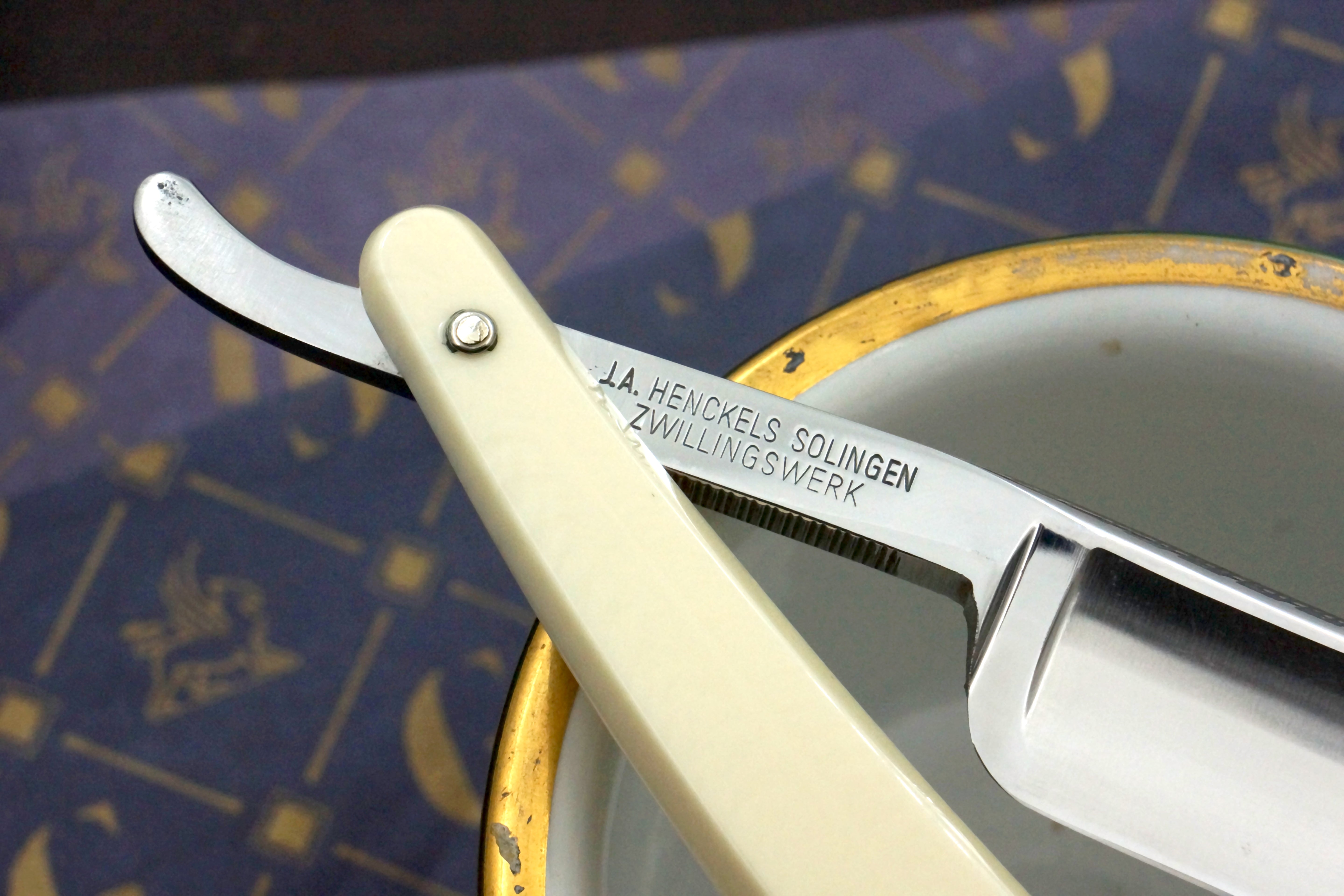 Henckels Friodur Anniversary No. 250 - 13/16 Near Mint Stainless Steel Full Hollow - Solingen Straight Razor - Shave Ready