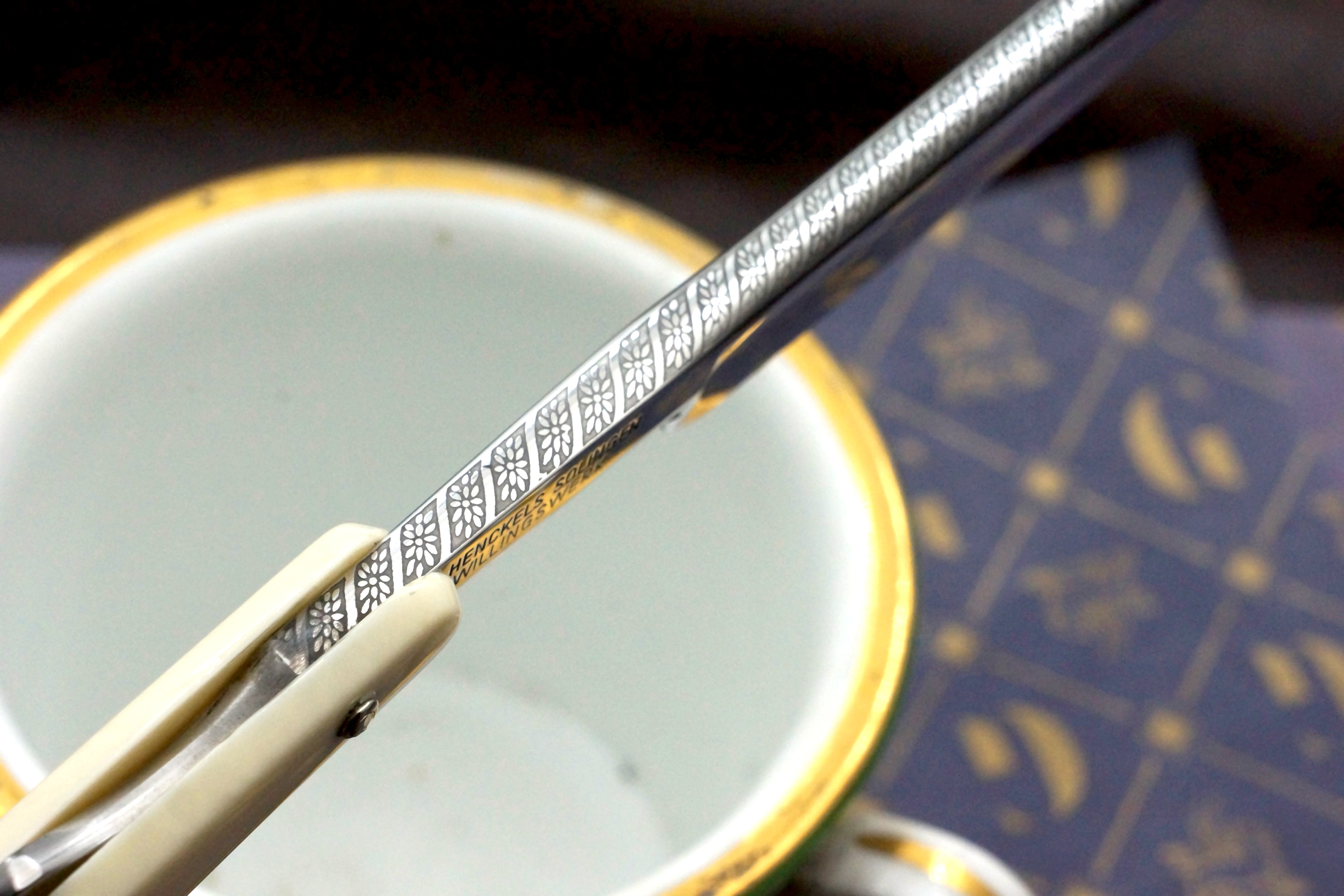 Henckels Friodur Anniversary No. 250 - 13/16 Near Mint Stainless Steel Full Hollow - Solingen Straight Razor - Shave Ready