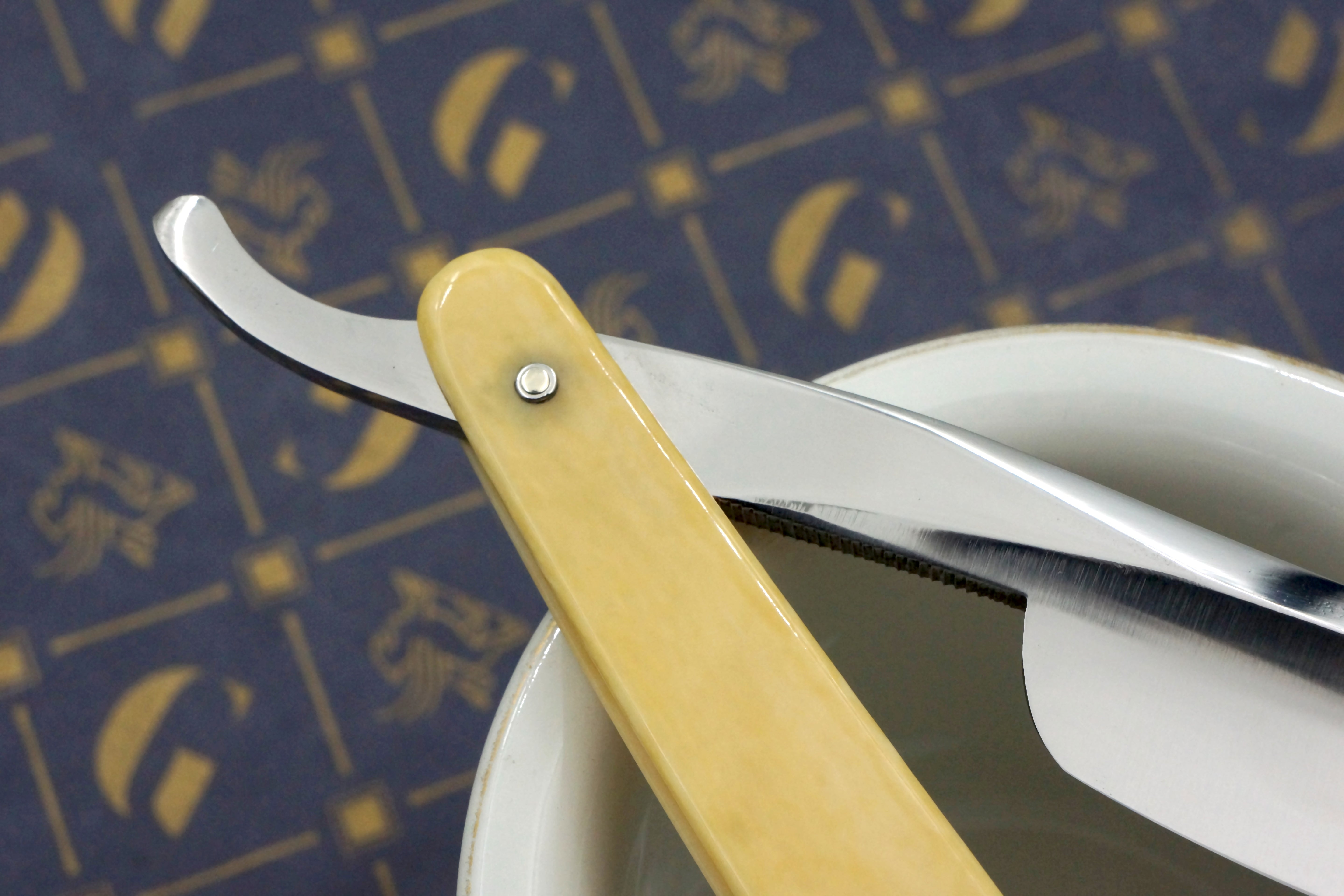 Manhattan Cutlery Co. - Restored 7/8 Sheffield Straight Razor with Ivory Scales - Shave Ready