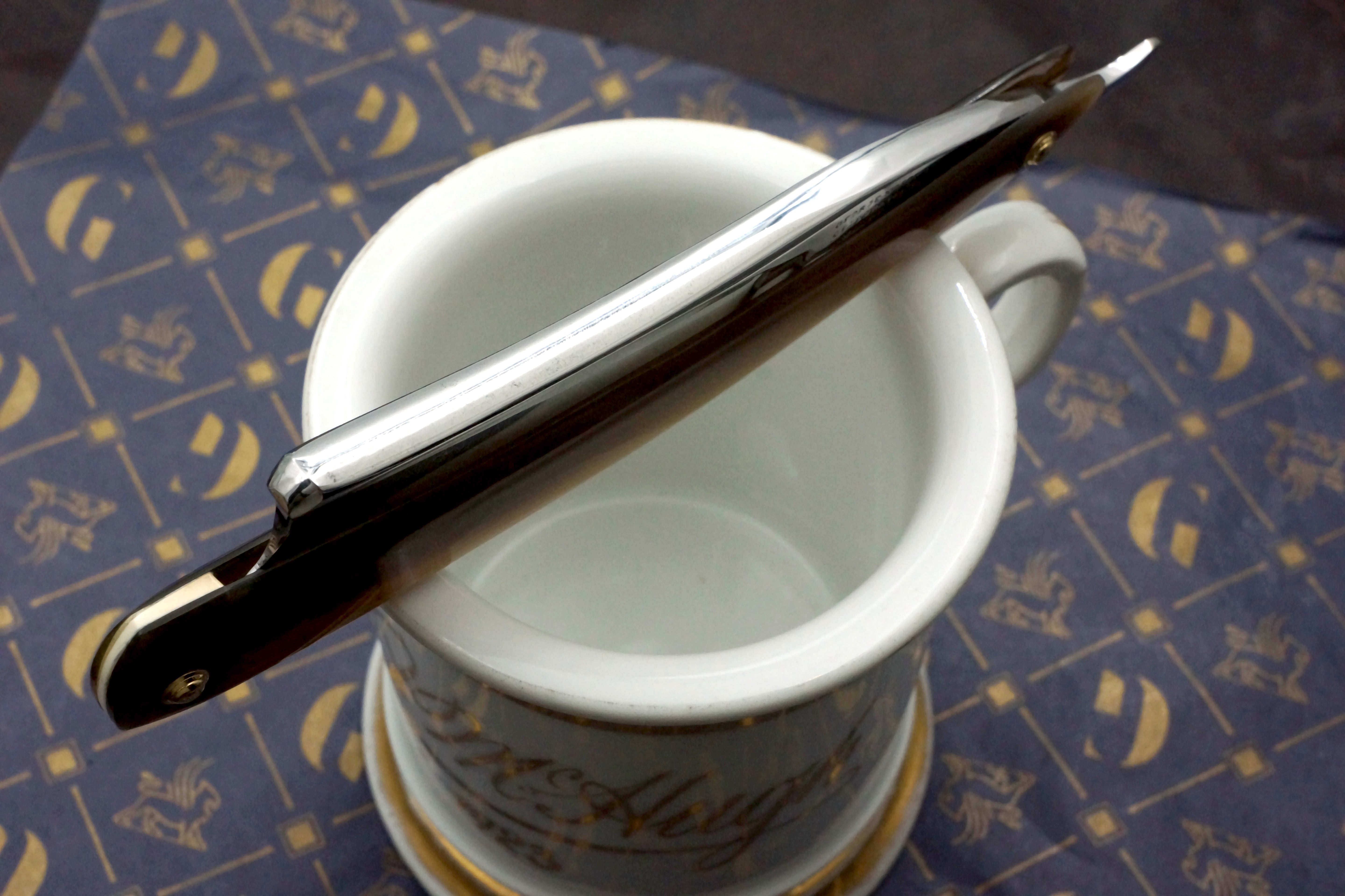 George Wostenholm & Sons 15/16 Blade with New Horn Scales - Fully Restored Sheffield Straight Razor - Shave Ready