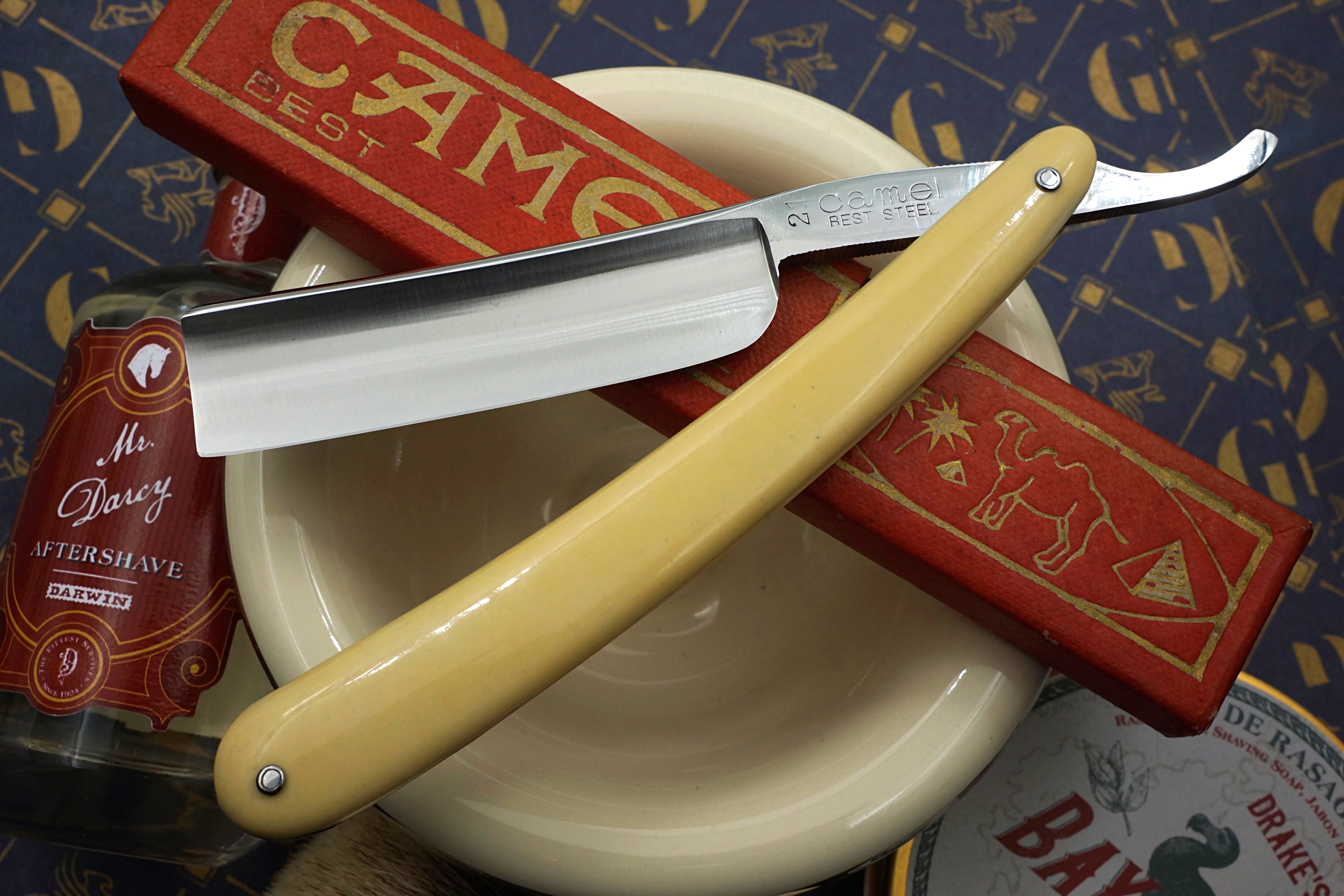 Gyokuhai TSC Full Hollow, hervorragend restauriert – 13/16 Klinge, wunderschöne Schuppen – Vintage japanisches Rasiermesser – rasierbereit 