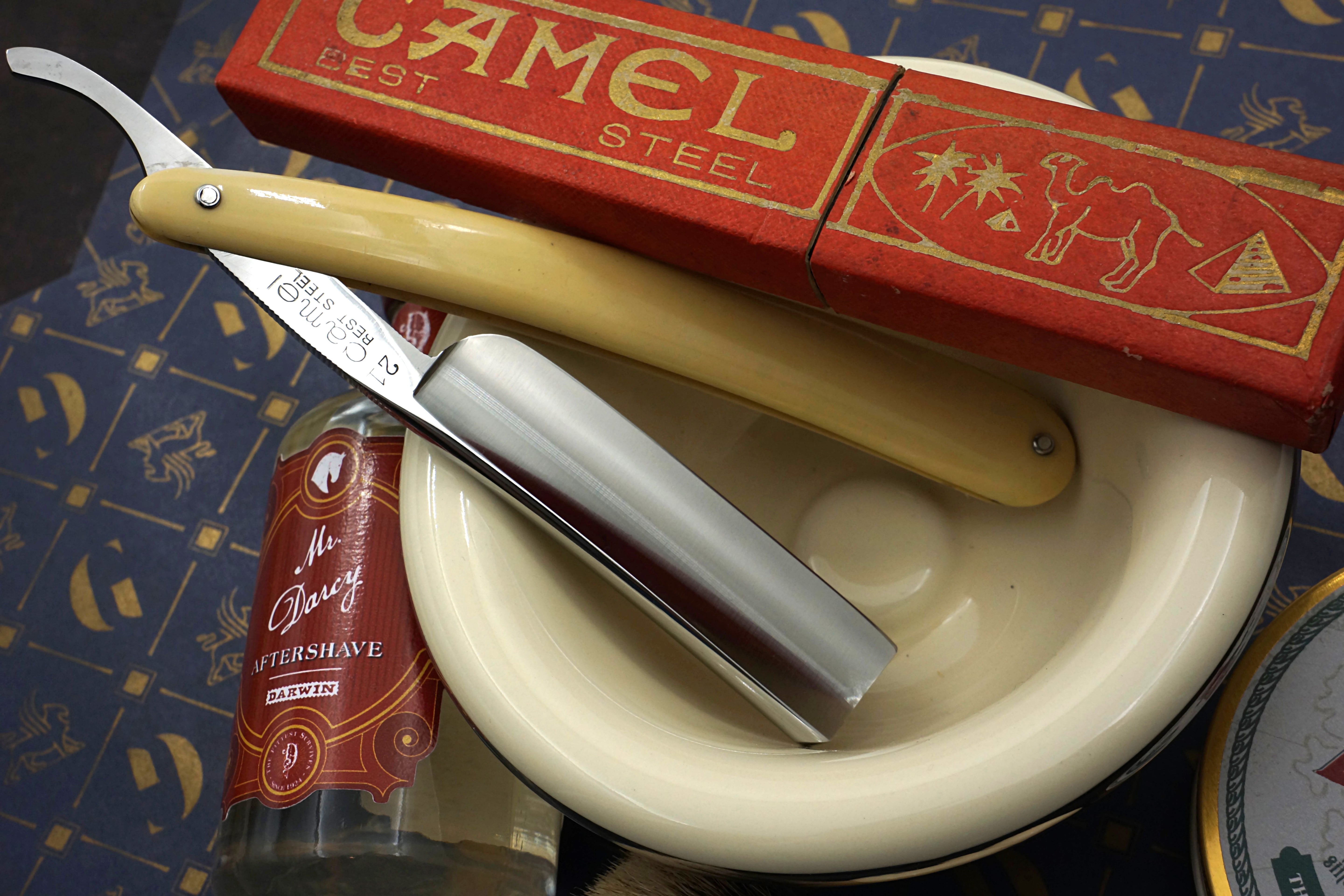 Gyokuhai TSC Full Hollow, hervorragend restauriert – 13/16 Klinge, wunderschöne Schuppen – Vintage japanisches Rasiermesser – rasierbereit 