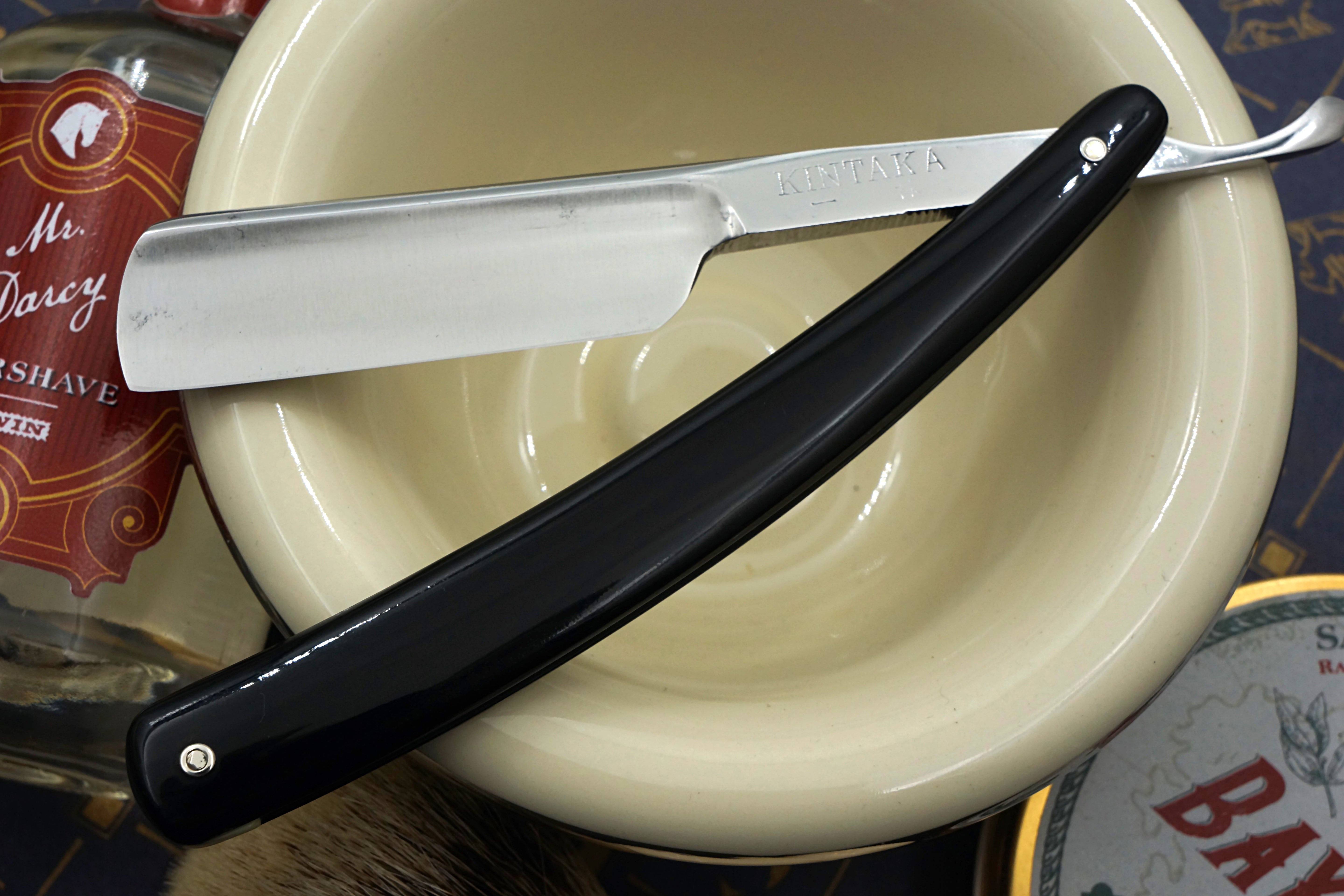 Kintaka Excellent 6/8 Folding Kamisori - Vintage Japanese Straight Razor - Shave Ready