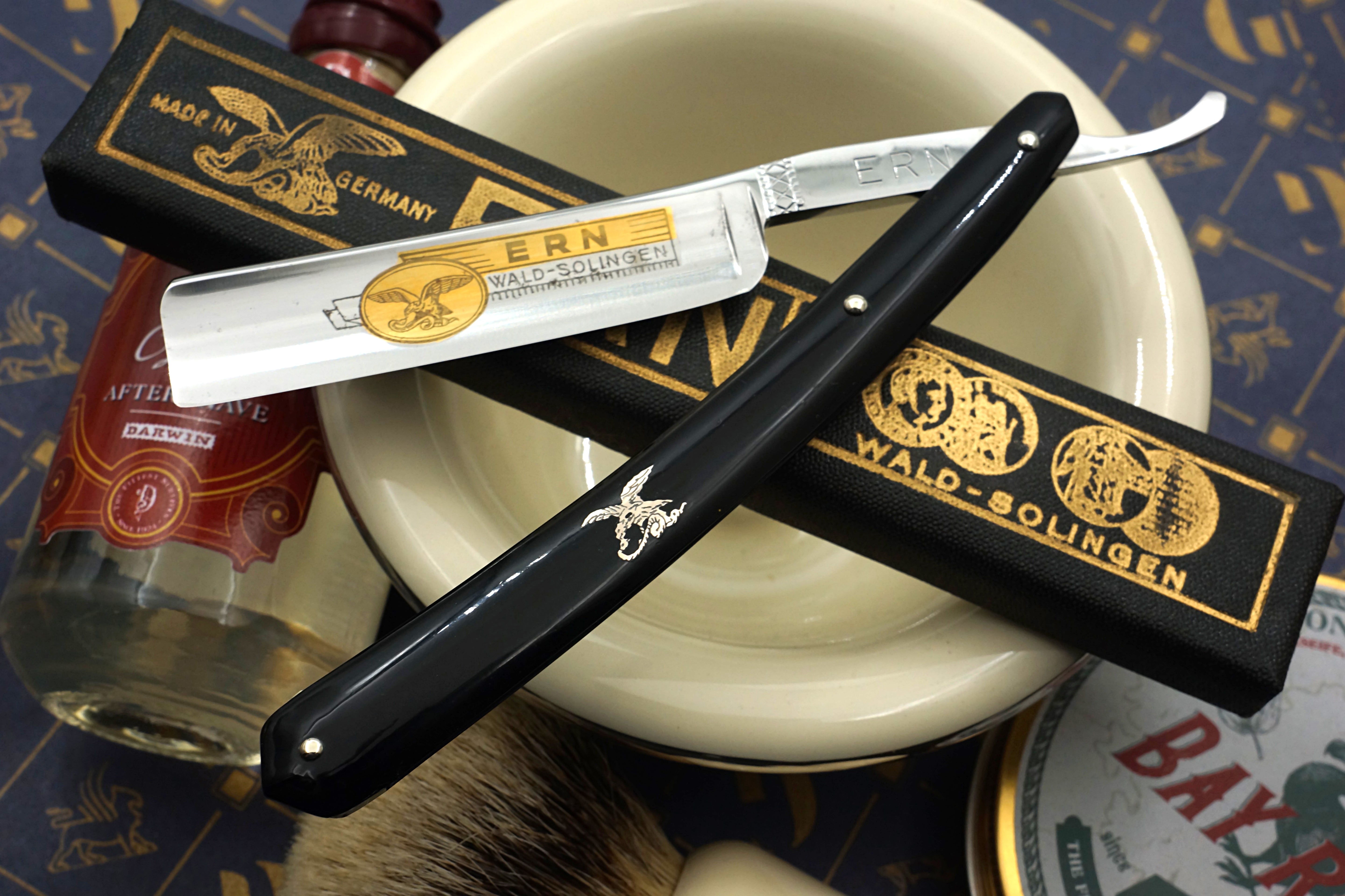 Carl Friederich Ern - NOS 11/16 Full Hollow Blade - Vintage Solingen Straight Razor - Shave Ready