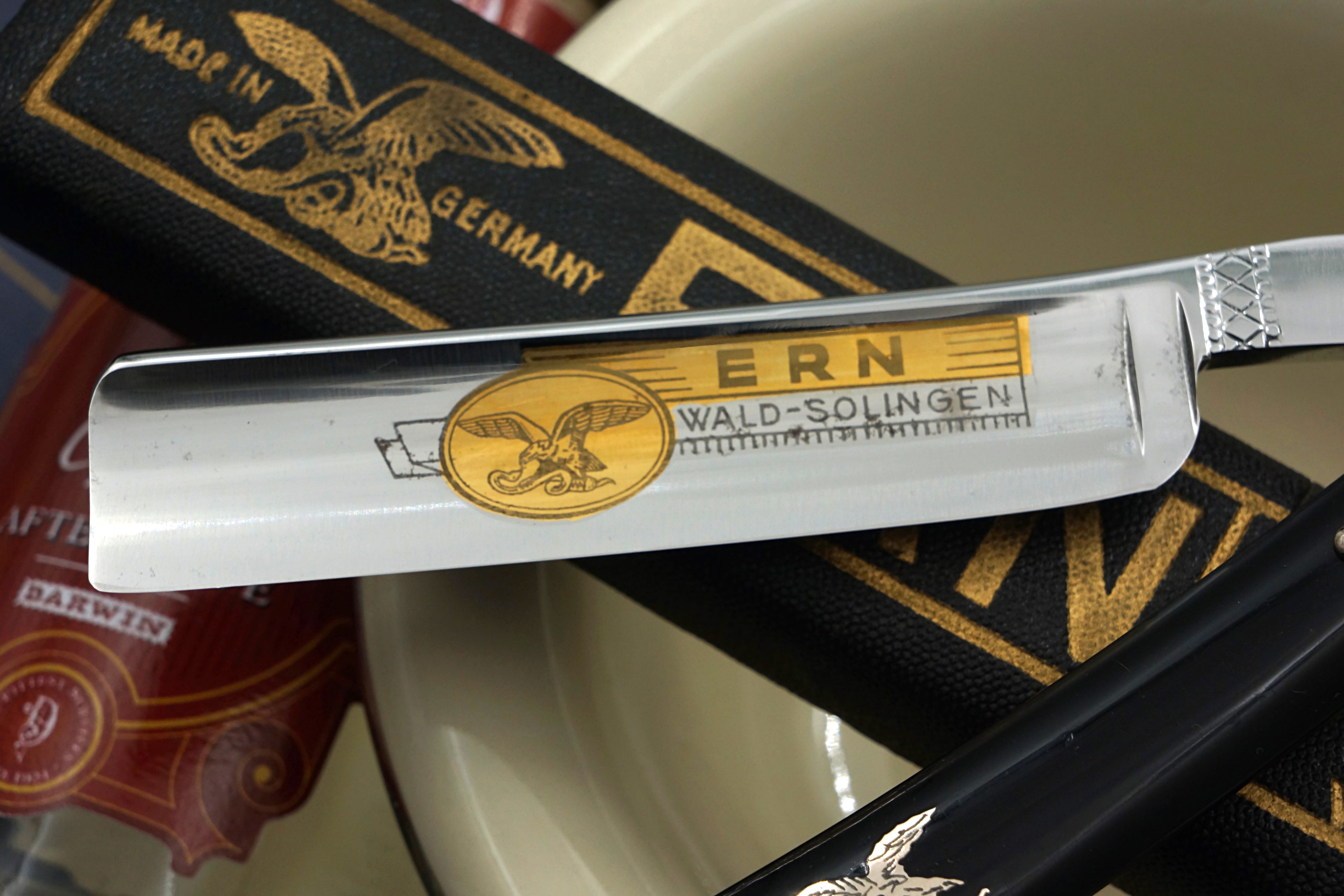 Carl Friederich Ern - NOS 11/16 Full Hollow Blade - Vintage Solingen Straight Razor - Shave Ready