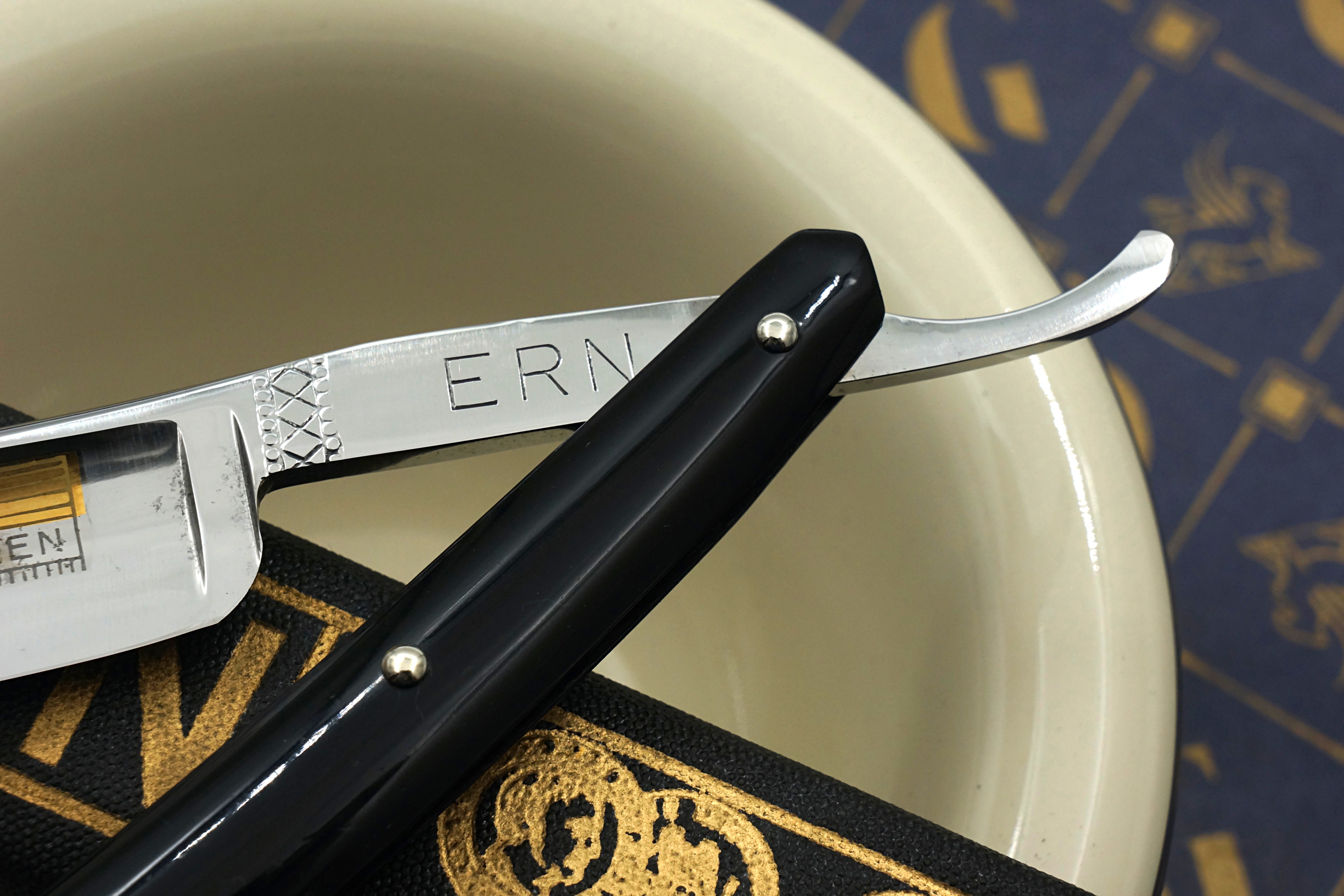 Carl Friederich Ern - NOS 11/16 Full Hollow Blade - Vintage Solingen Straight Razor - Shave Ready