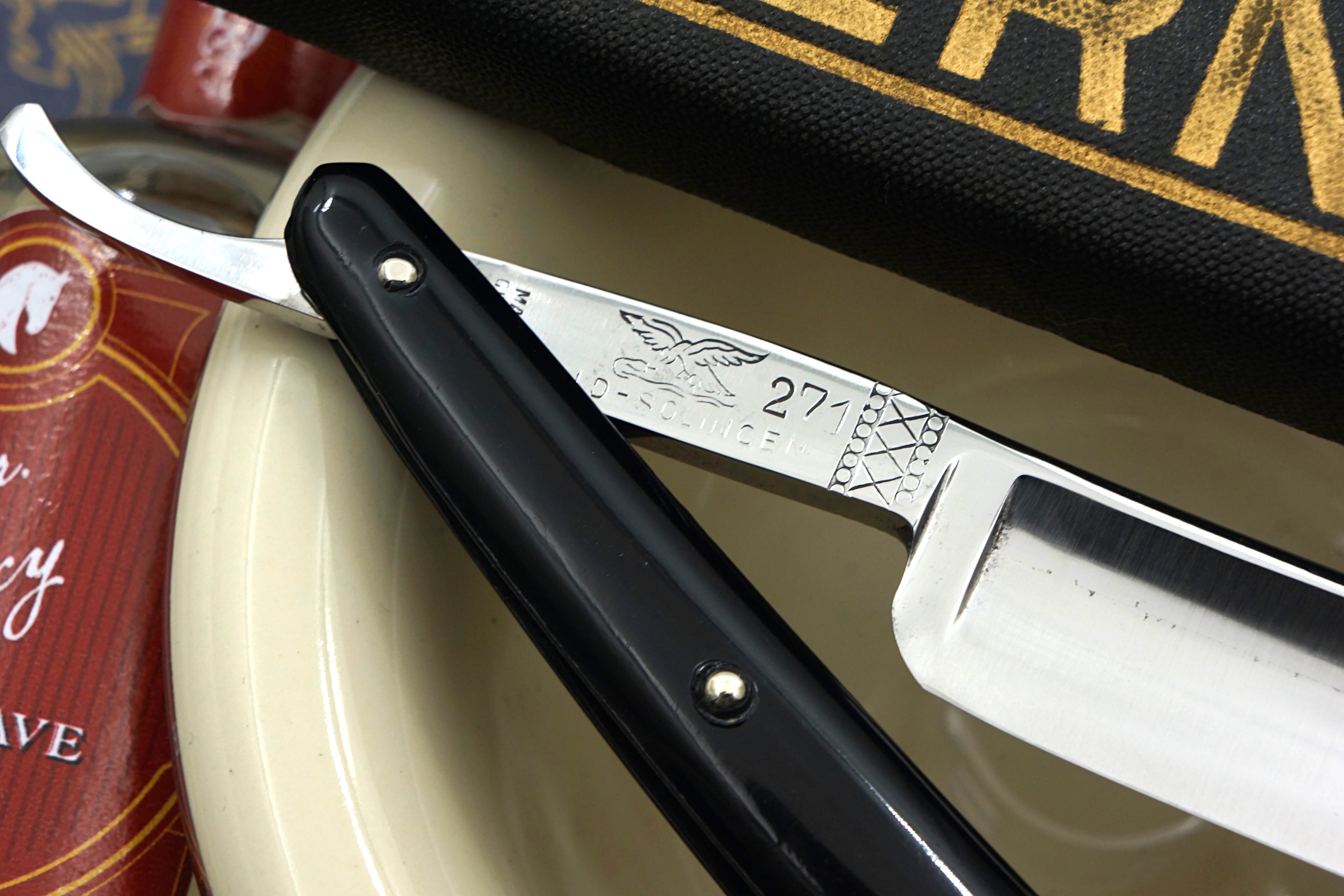 Carl Friederich Ern - NOS 11/16 Full Hollow Blade - Vintage Solingen Straight Razor - Shave Ready