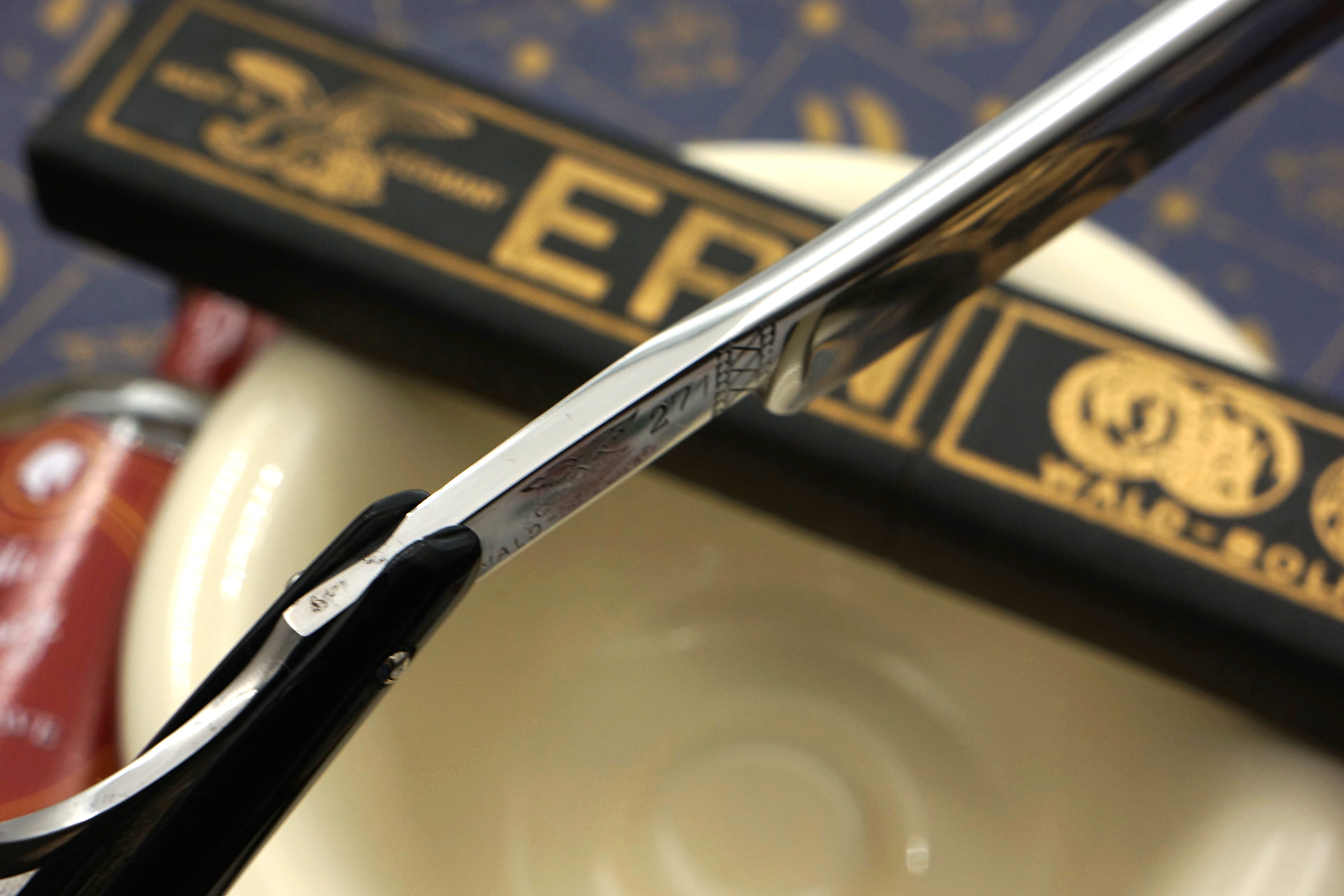 Carl Friederich Ern - NOS 11/16 Full Hollow Blade - Vintage Solingen Straight Razor - Shave Ready