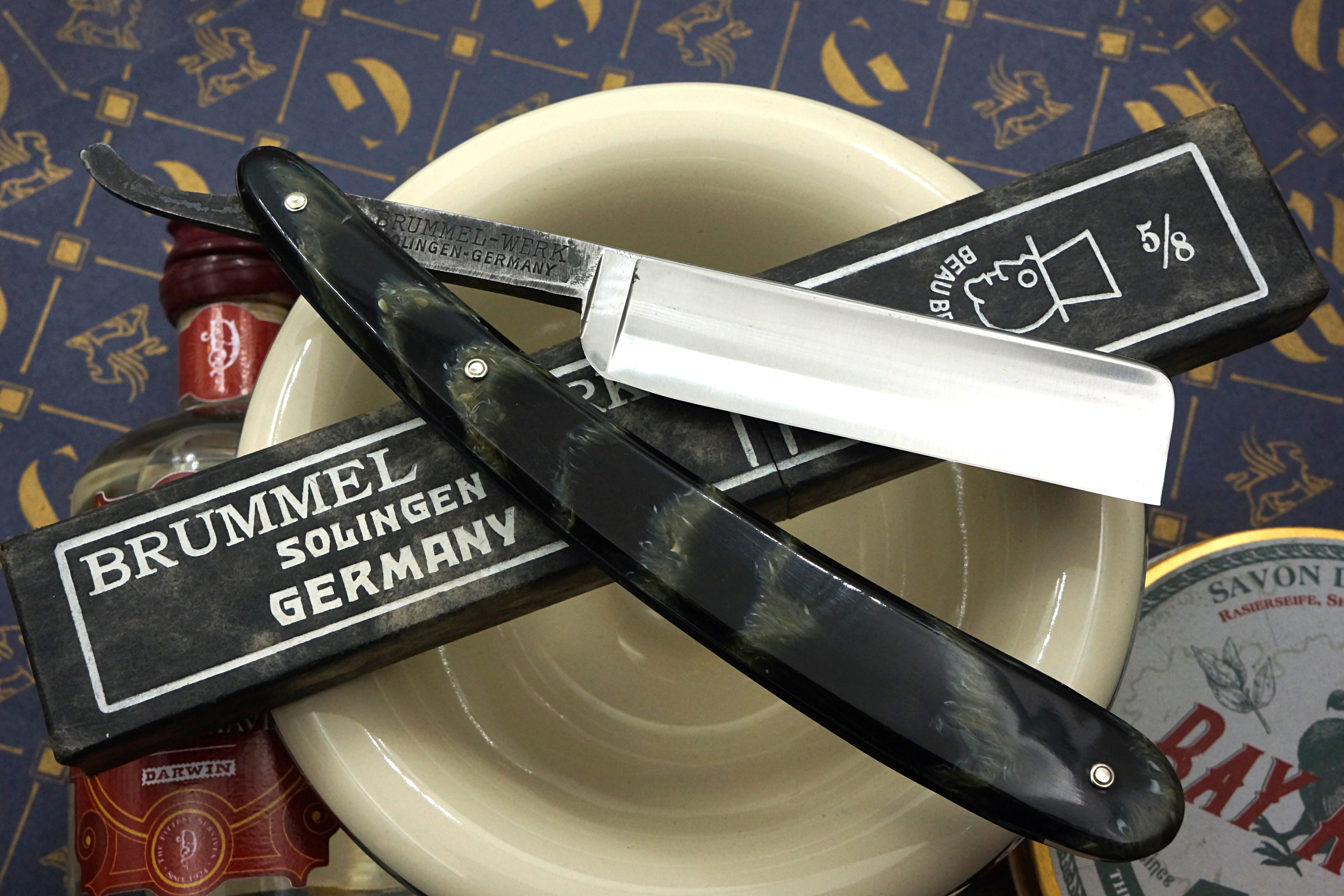 Beau Brummell No.35 11/16" Excellent+ Vintage Solingen Straight Razor - Shave Ready