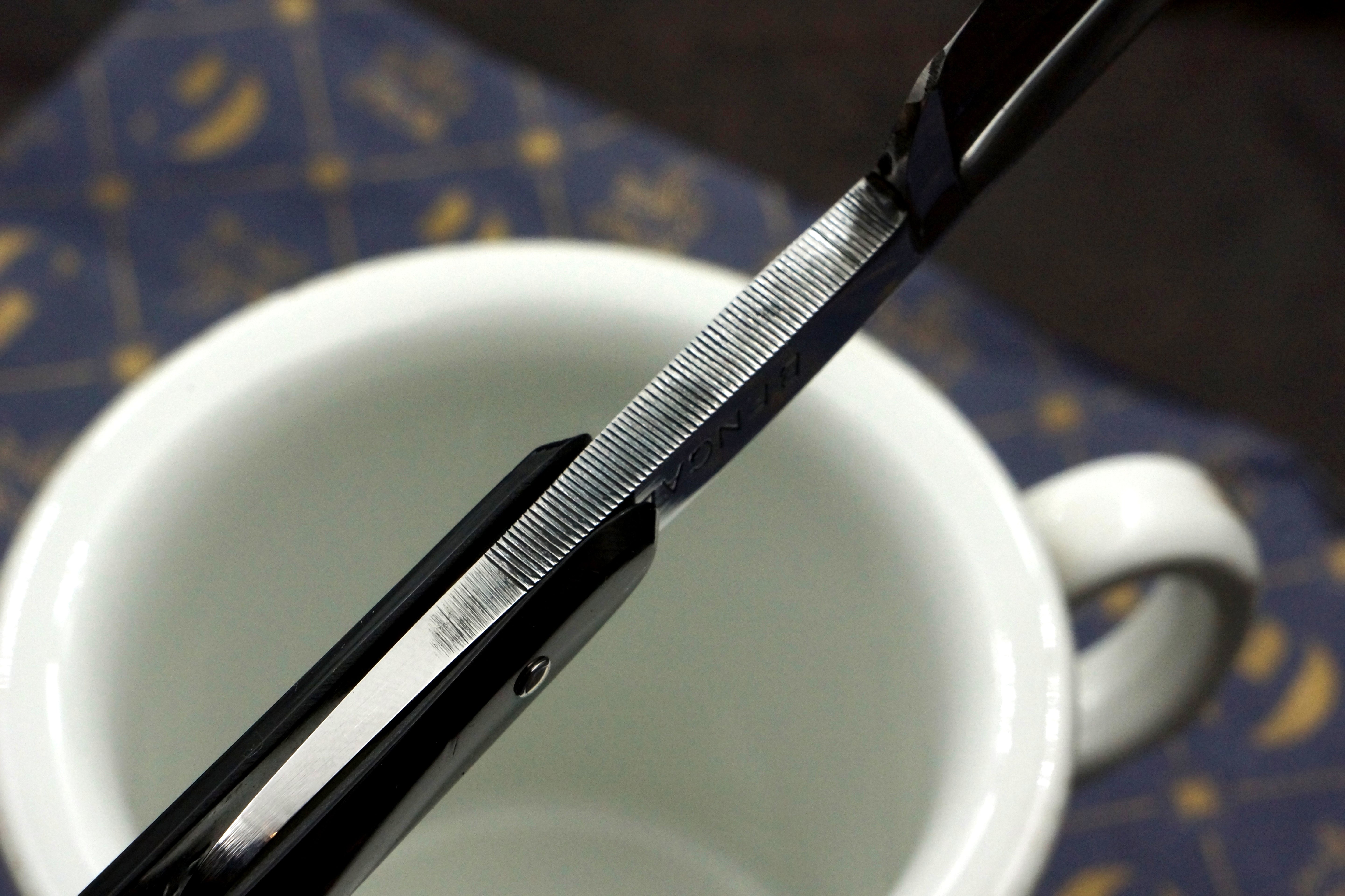 T.R. Cadman & Sons "Bengall" Etched Full Hollow - 13/16 Excellent Restored Sheffield Straight Razor - Shave Ready