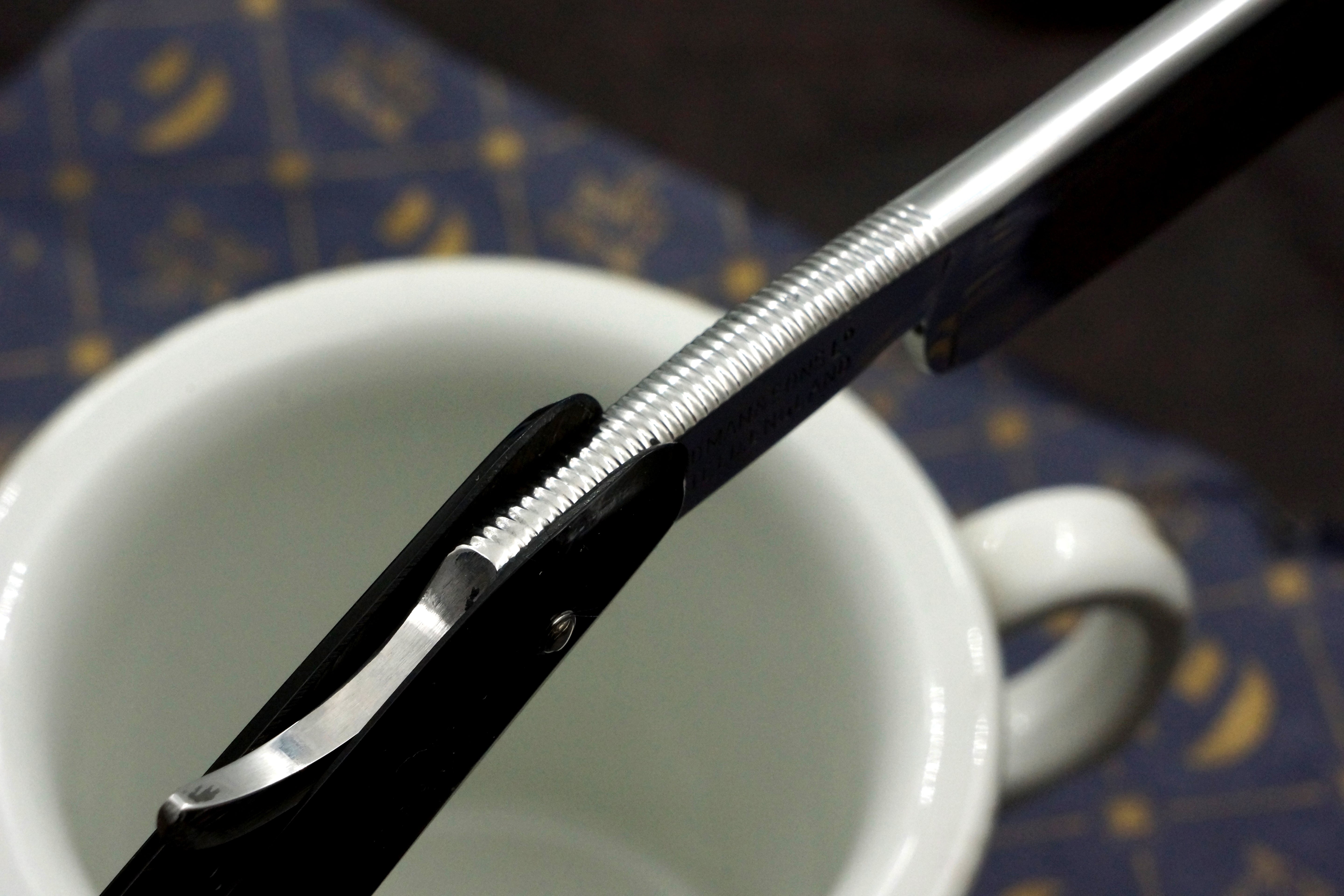 T.R. Cadman & Sons "Bengall" Etched Full Hollow - 13/16 Excellent Restored Sheffield Straight Razor - Shave Ready