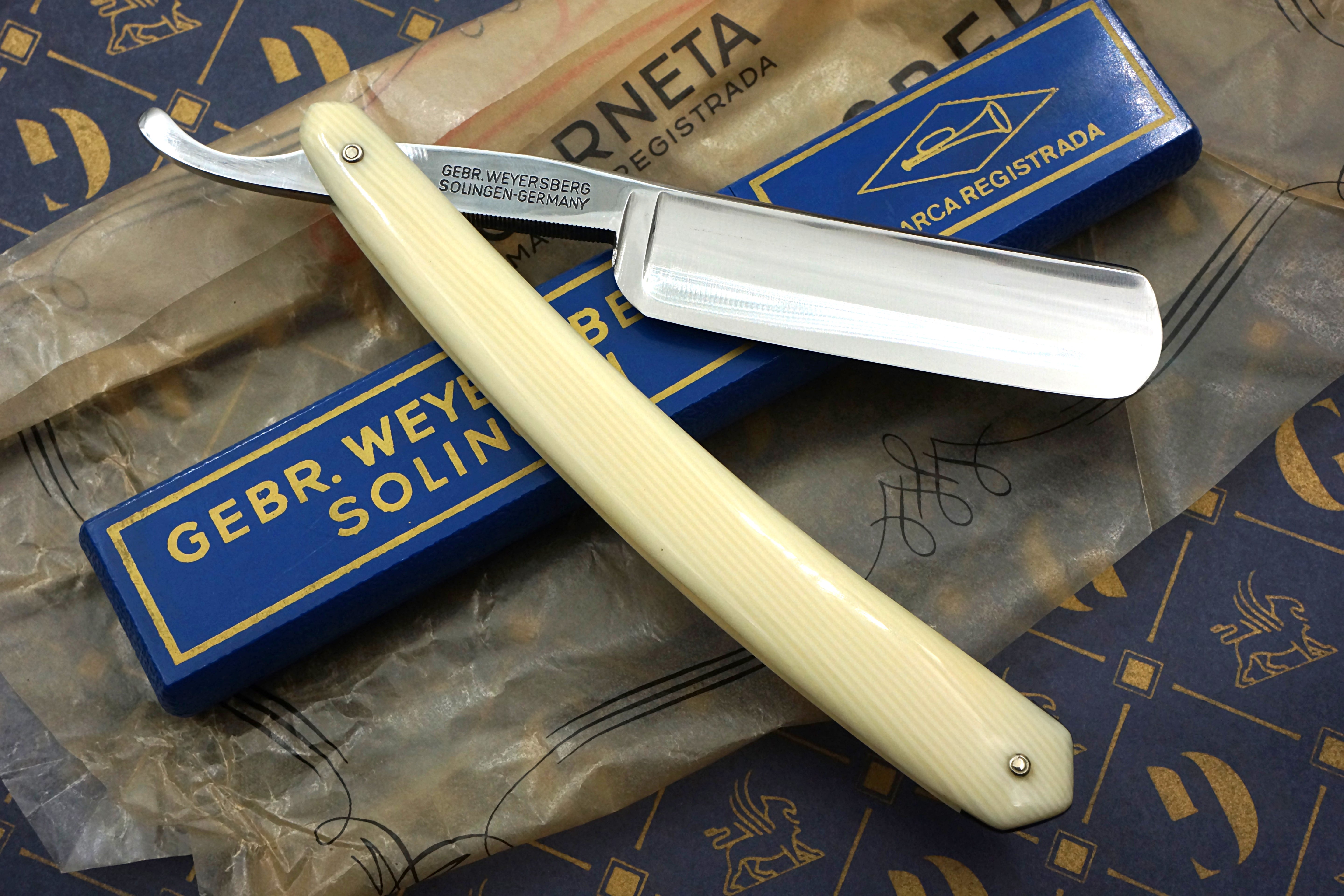 Gebr. Weyersberg - 13/16 Ful Hollow Blade - NOS Vintage Solingen Straight Razor - Shave Ready