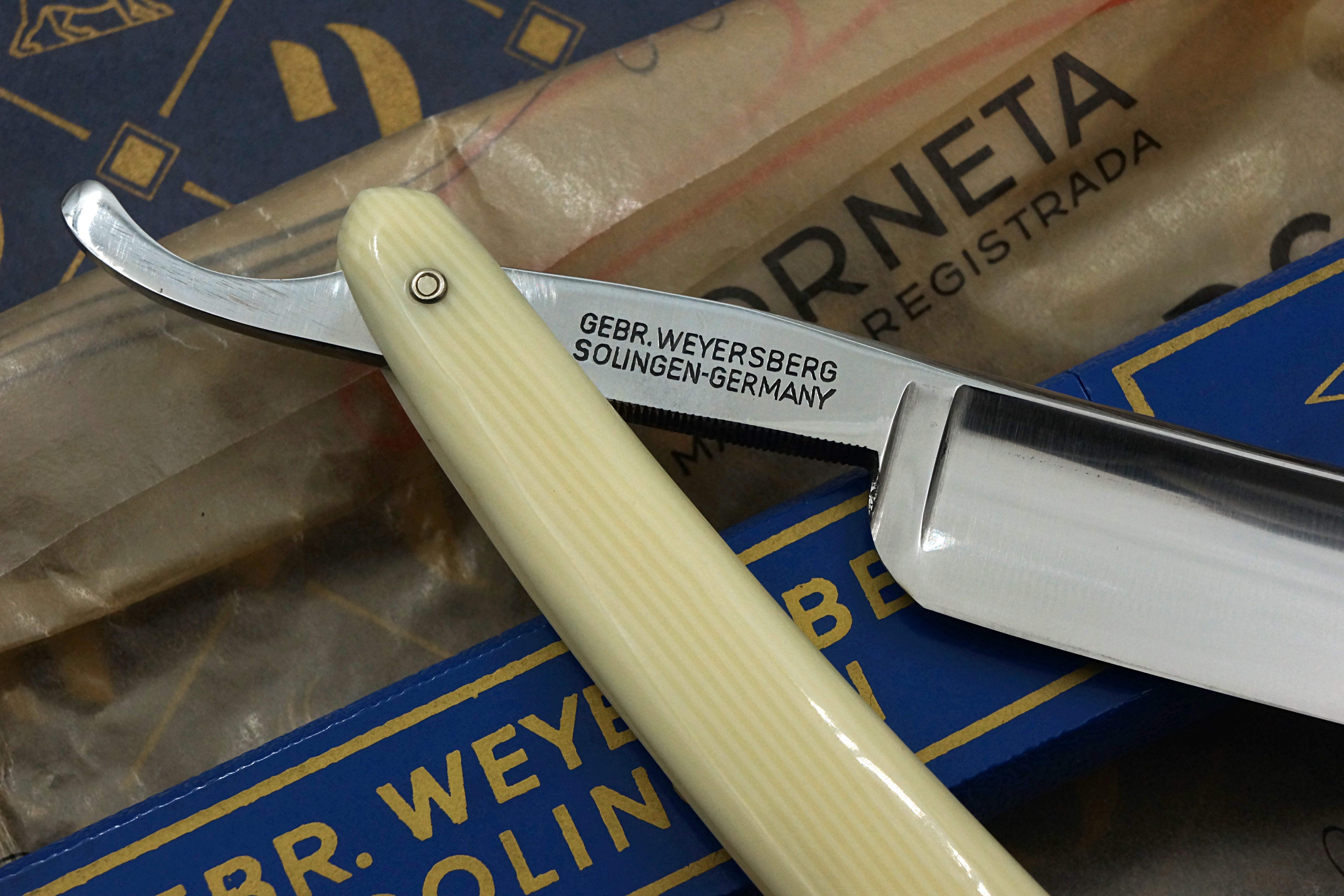 Gebr. Weyersberg - 13/16 Ful Hollow Blade - NOS Vintage Solingen Straight Razor - Shave Ready