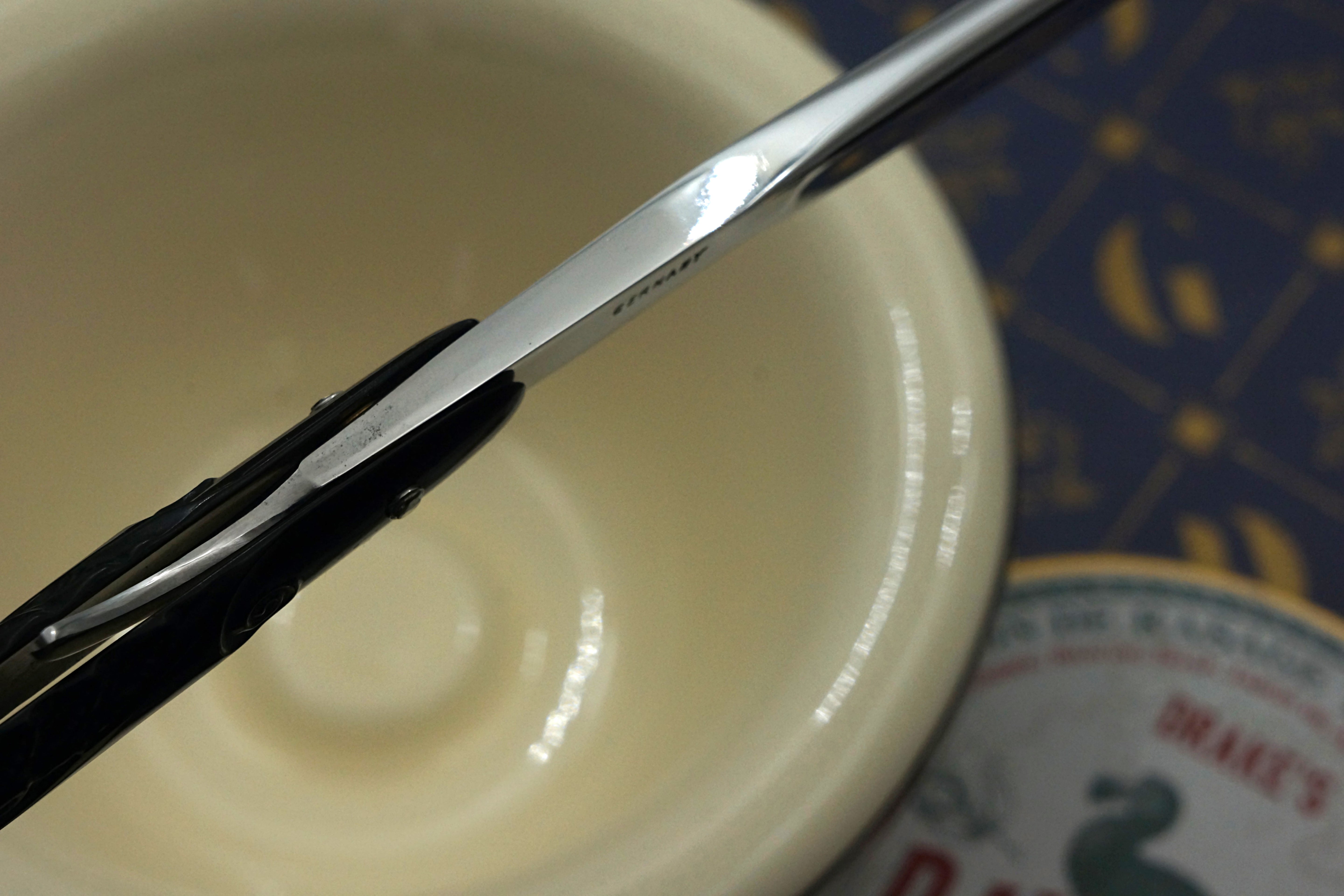 H. Böker &amp; Co. Damaszener Magnetstahl – Wunderschöne, ausgefallene Griffschalen 6/8 – Deutsches Vintage-Rasiermesser – Rasurbereit 