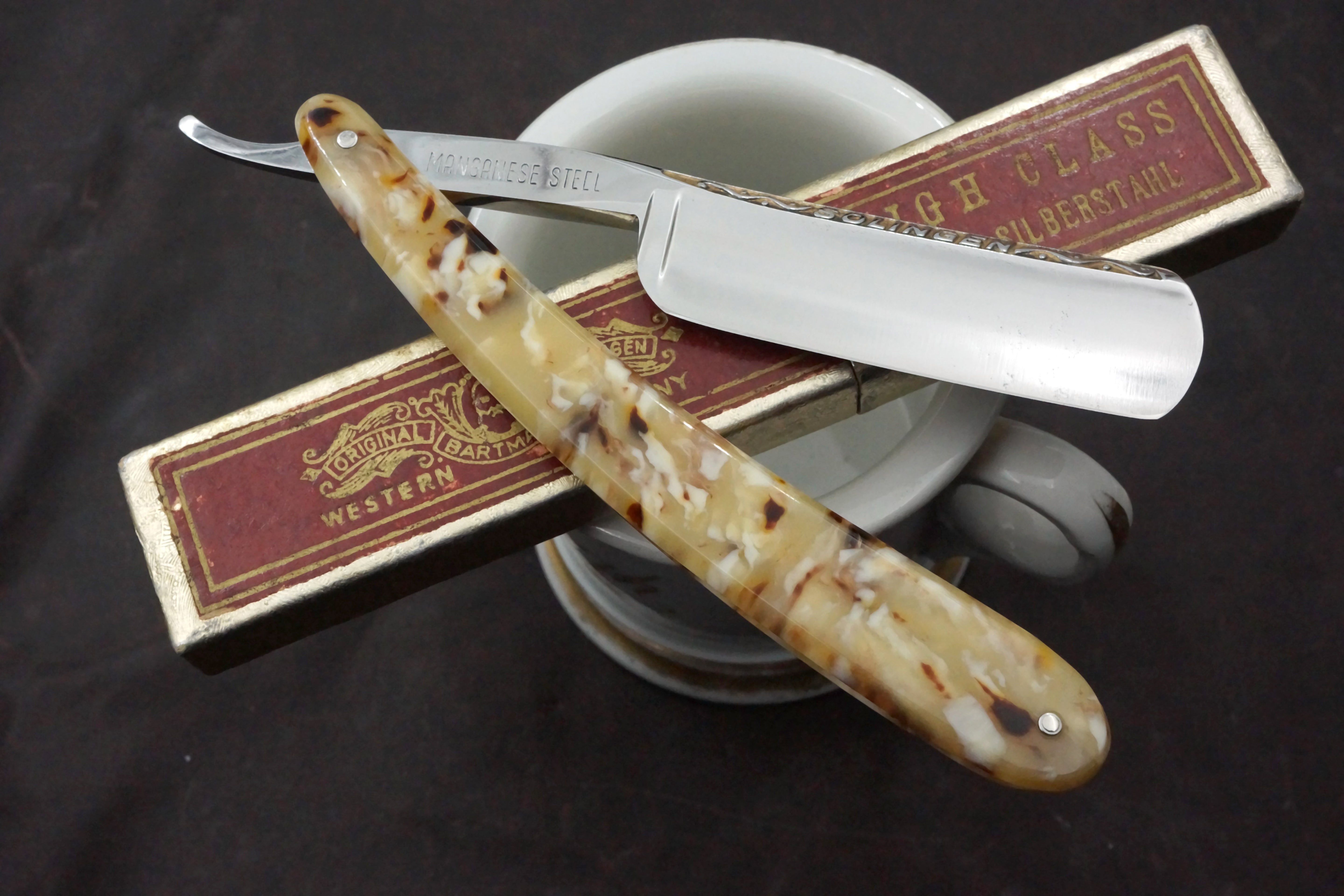 Bartmann Forged Spine 15/16 Extra Hollow Blade - Vintage Solingen Straight Razor - Shave Ready