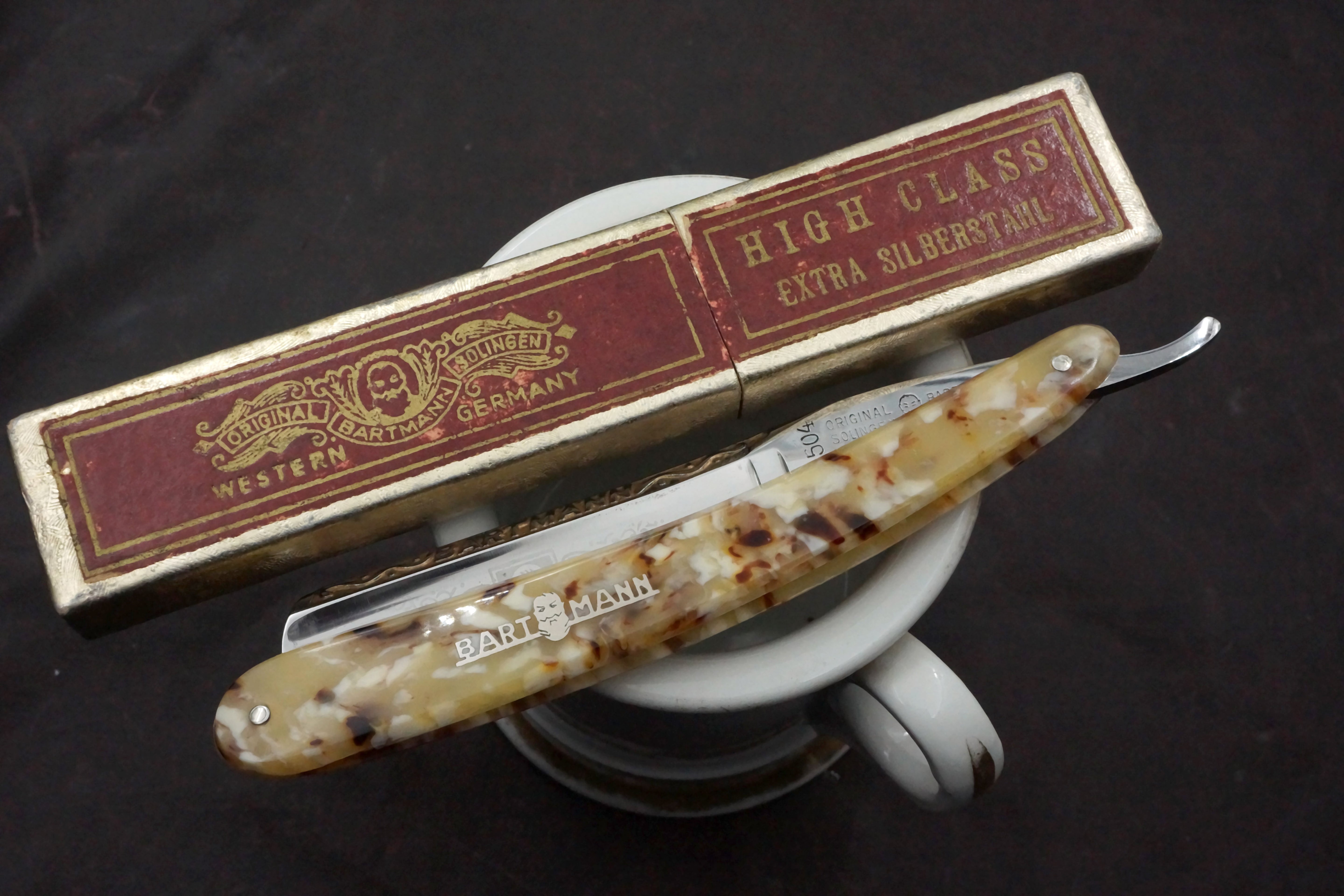 Bartmann Forged Spine 15/16 Extra Hollow Blade - Vintage Solingen Straight Razor - Shave Ready