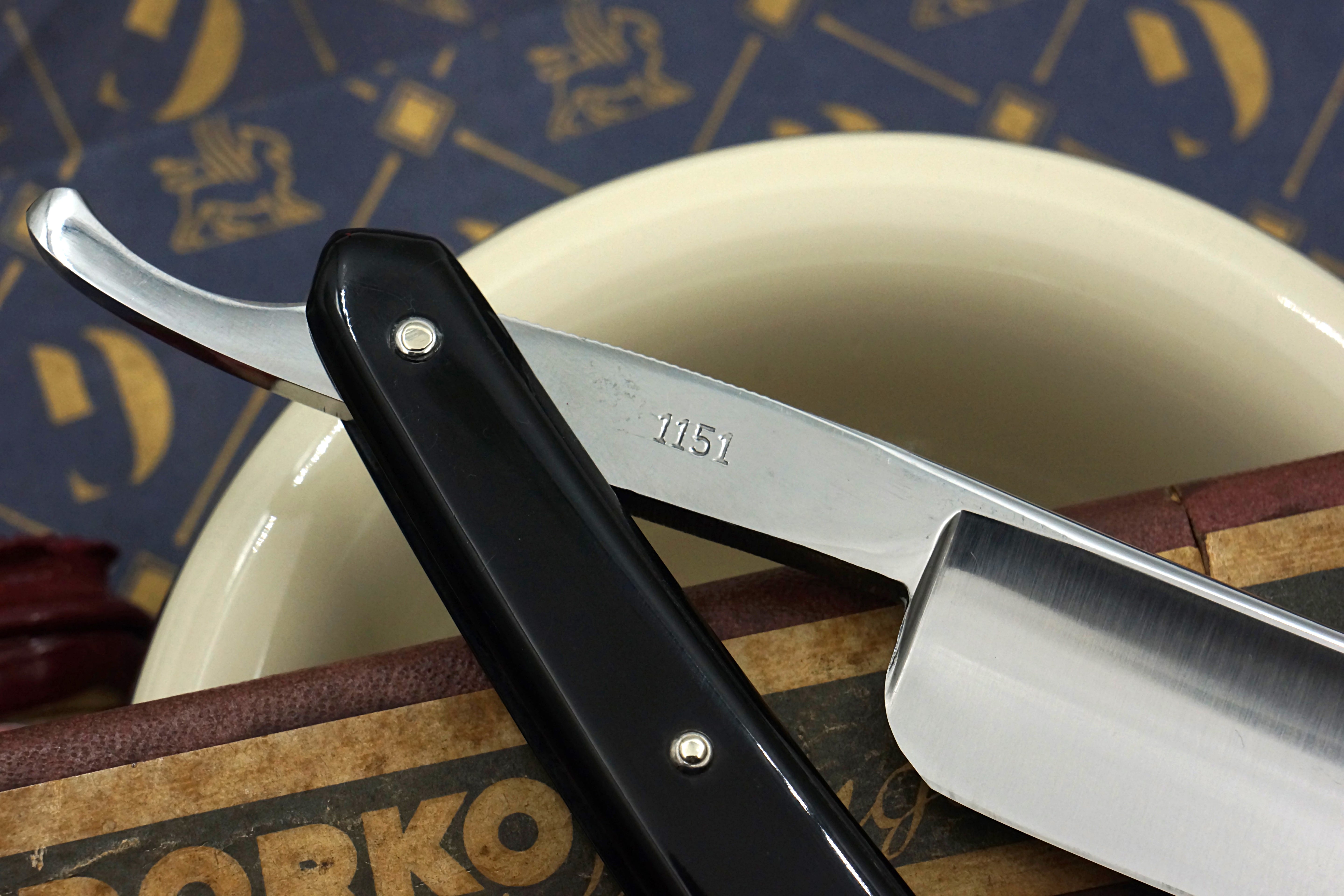 Dorko 1151 "Dorko Razor"- 7/8 Excellent Full Hollow with Fancy Scales - Restored Solingen Straight Razor - Shave Ready