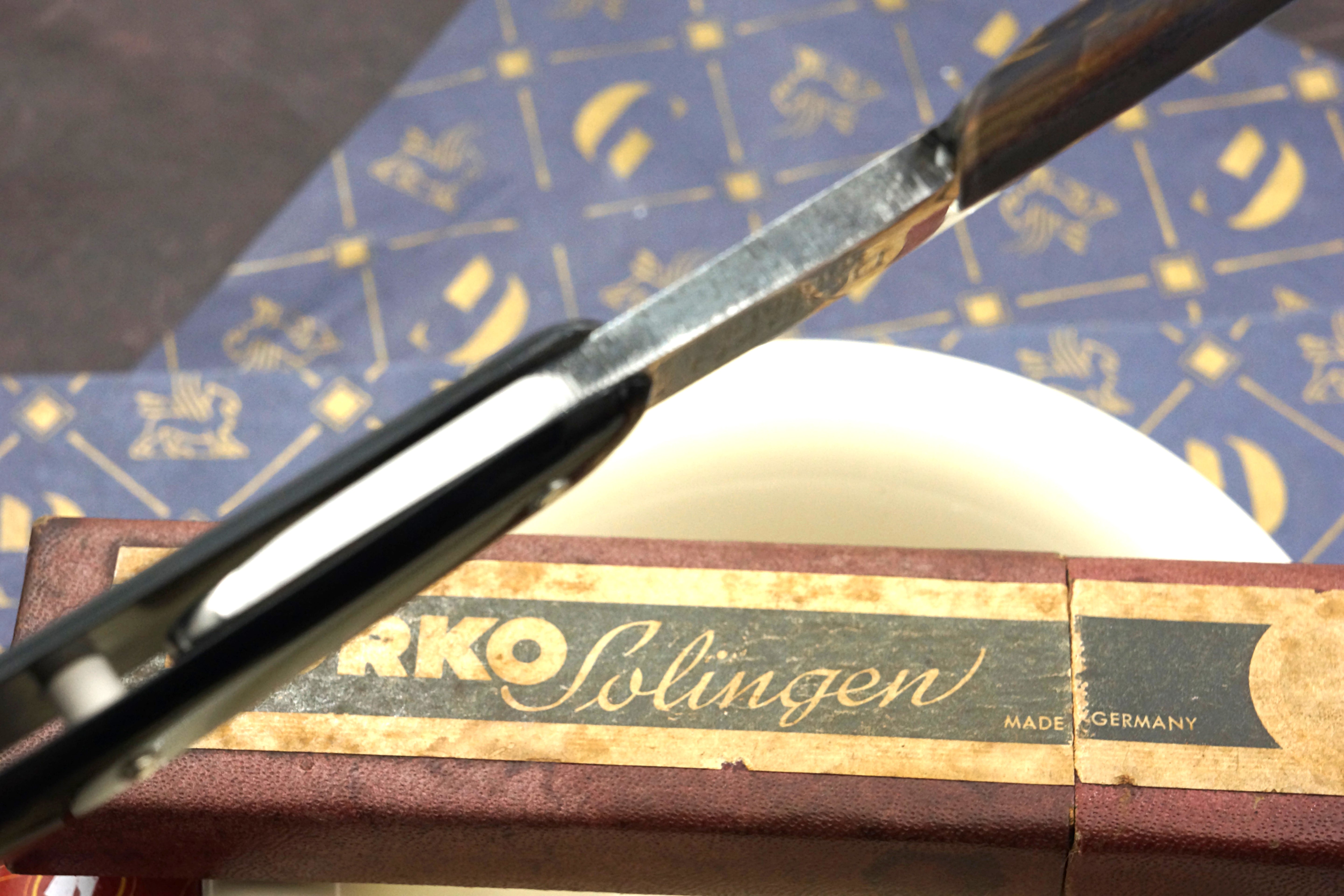 Dorko 1151 "Dorko Razor"- 7/8 Excellent Full Hollow with Fancy Scales - Restored Solingen Straight Razor - Shave Ready