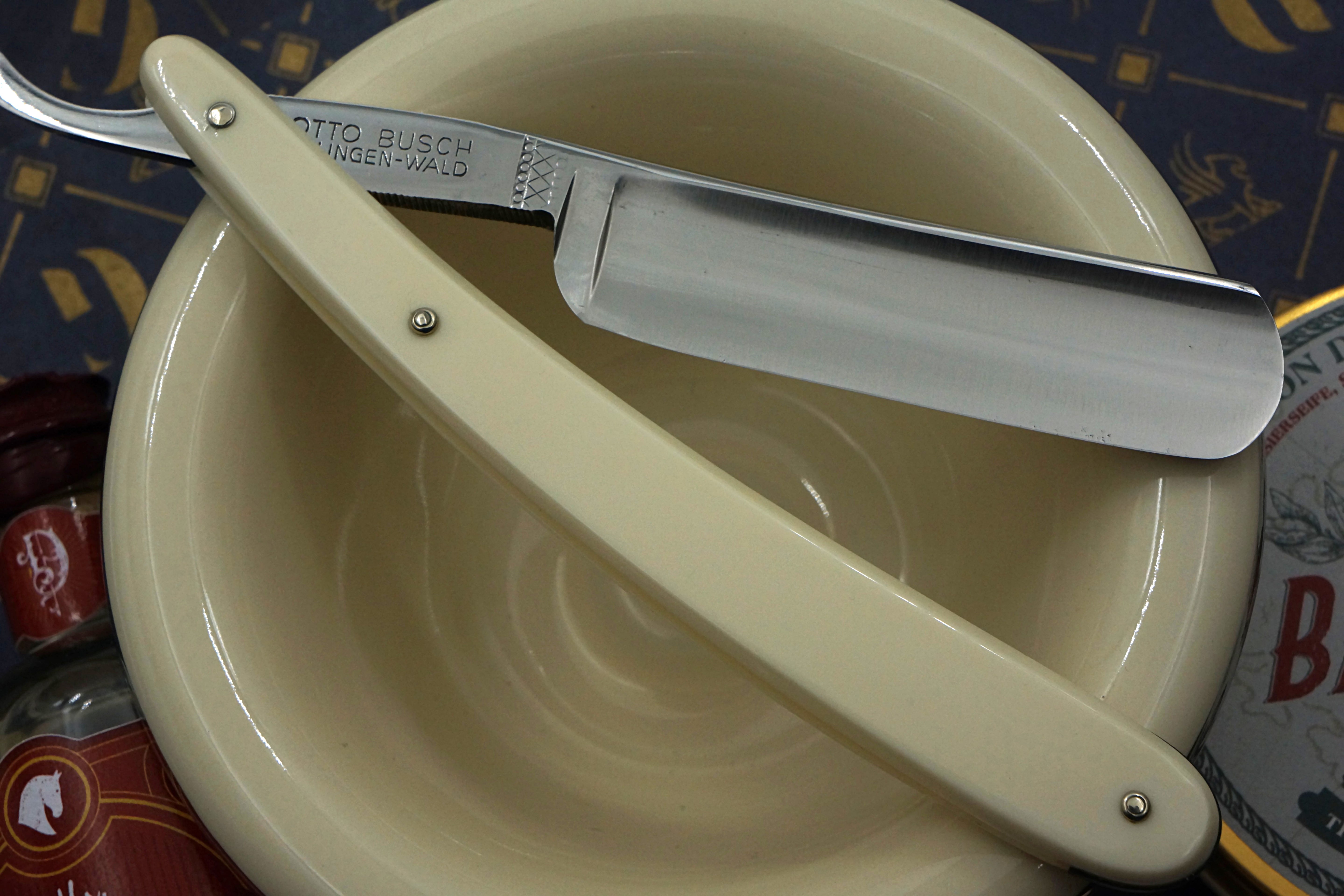 Otto Busch World Master - Excellent 13/16 Full Hollow - Vintage Solingen Straight Razor - Shave Ready