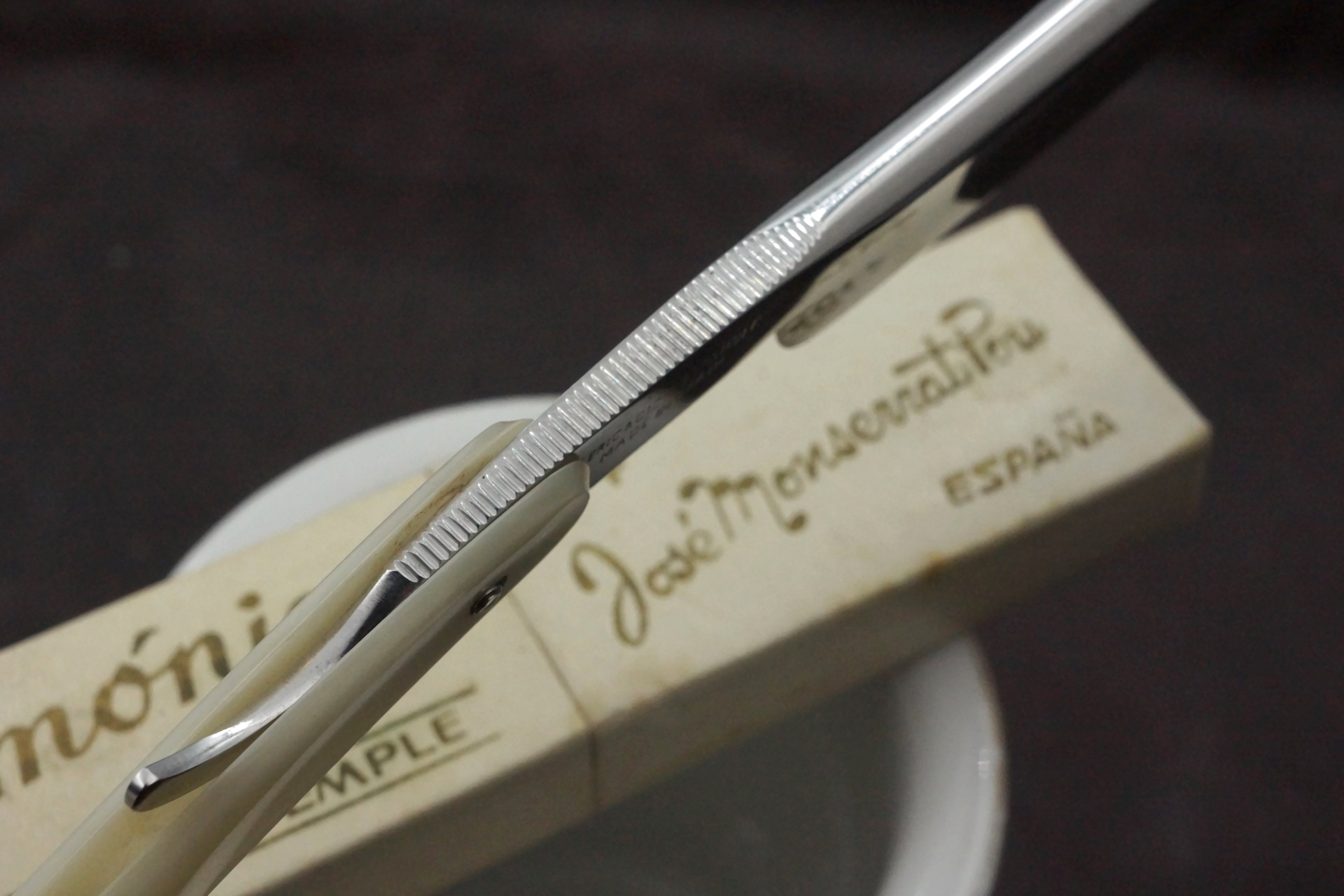 Filarmonica JMP Doble Temple No. 14 15/16" Full Hollow Blade - Excellent Vintage Spanish Straight Razor - Shave Ready