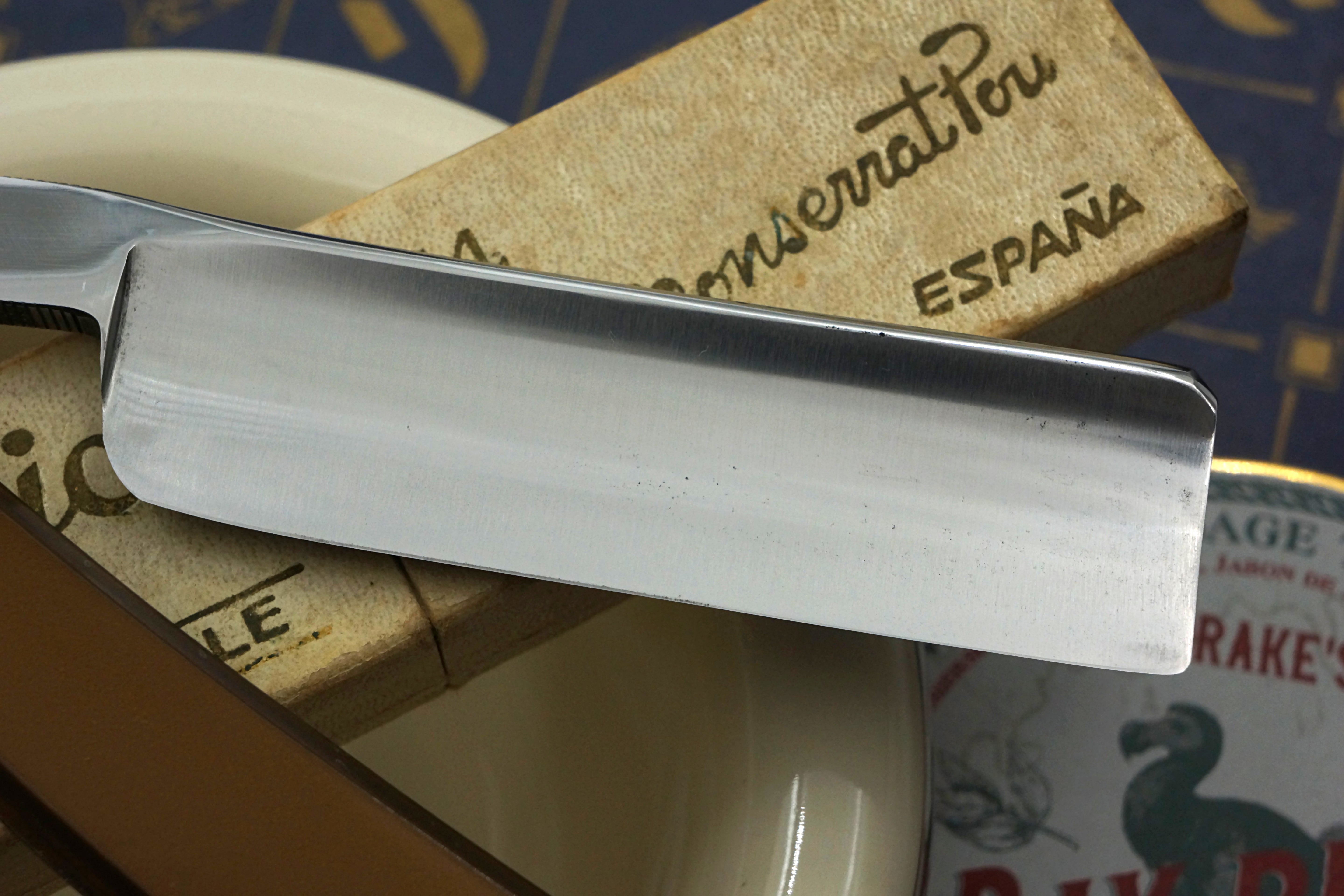 Filarmonica JMP Doble Temple No. 14 15/16" Full Hollow Blade - Excellent+ Vintage Spanish Straight Razor - Shave Ready